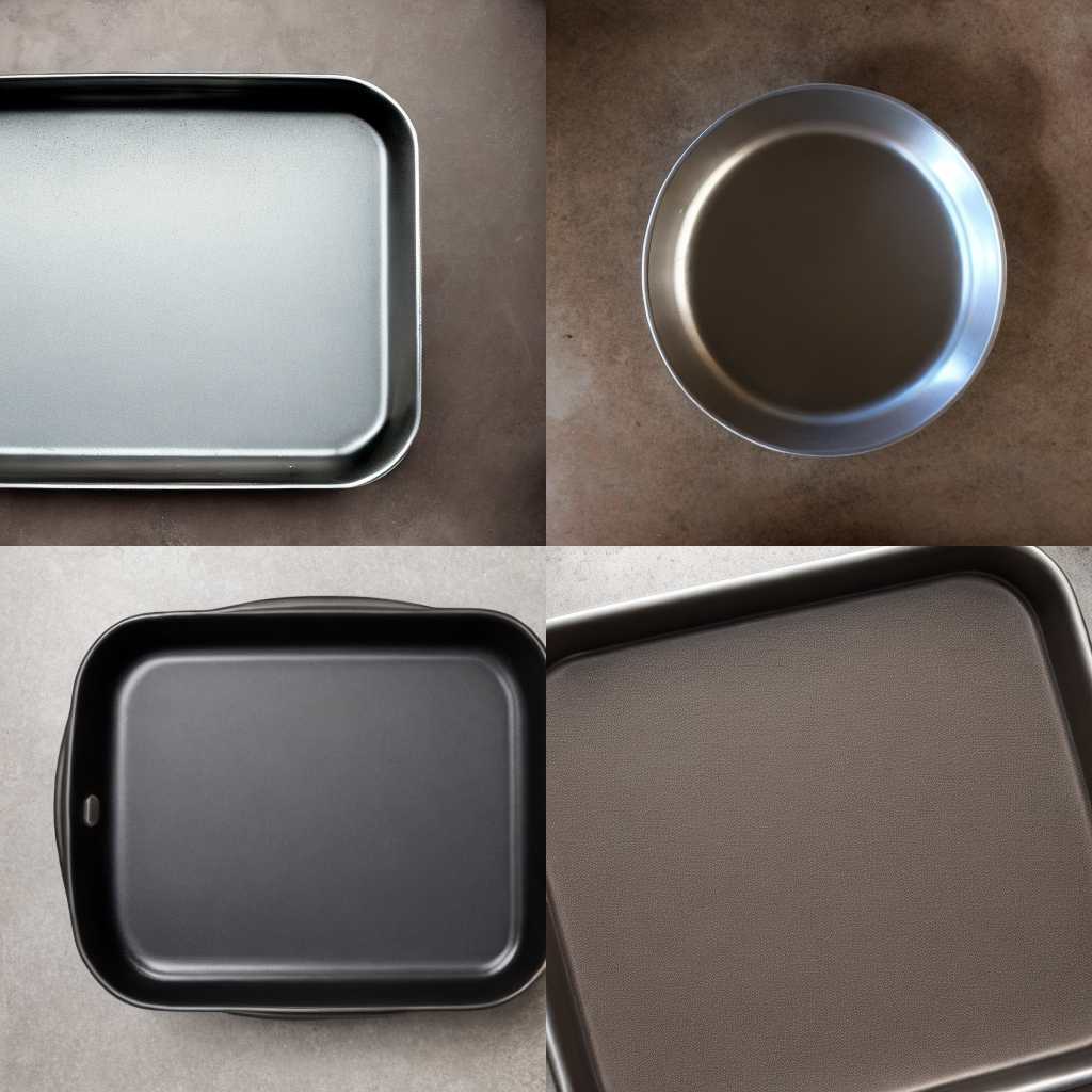 An empty pan heated for a long time