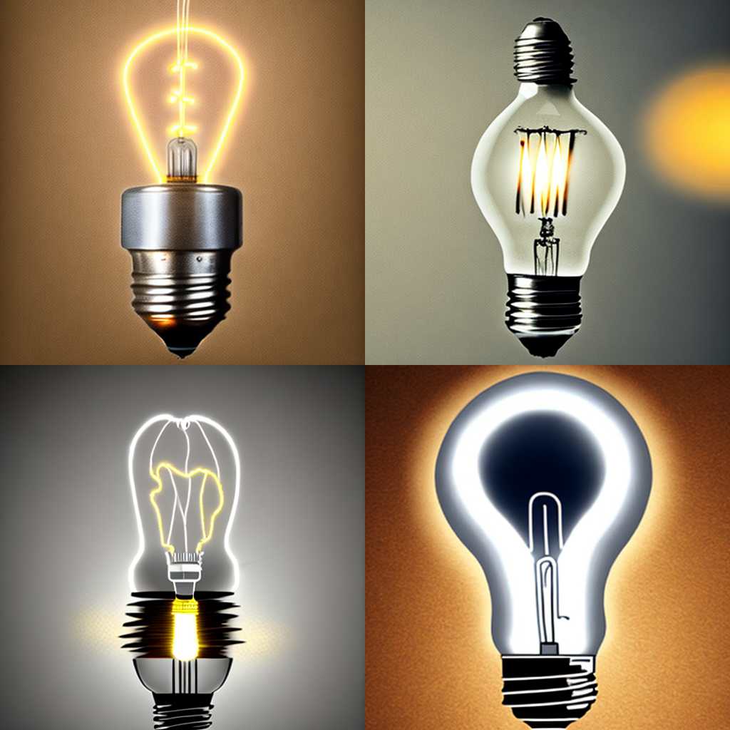 A lightbulb with electricity