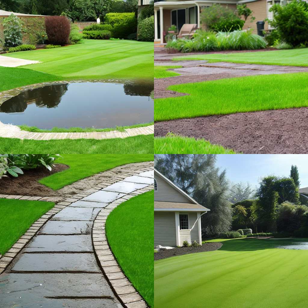 A regularly watered lawn