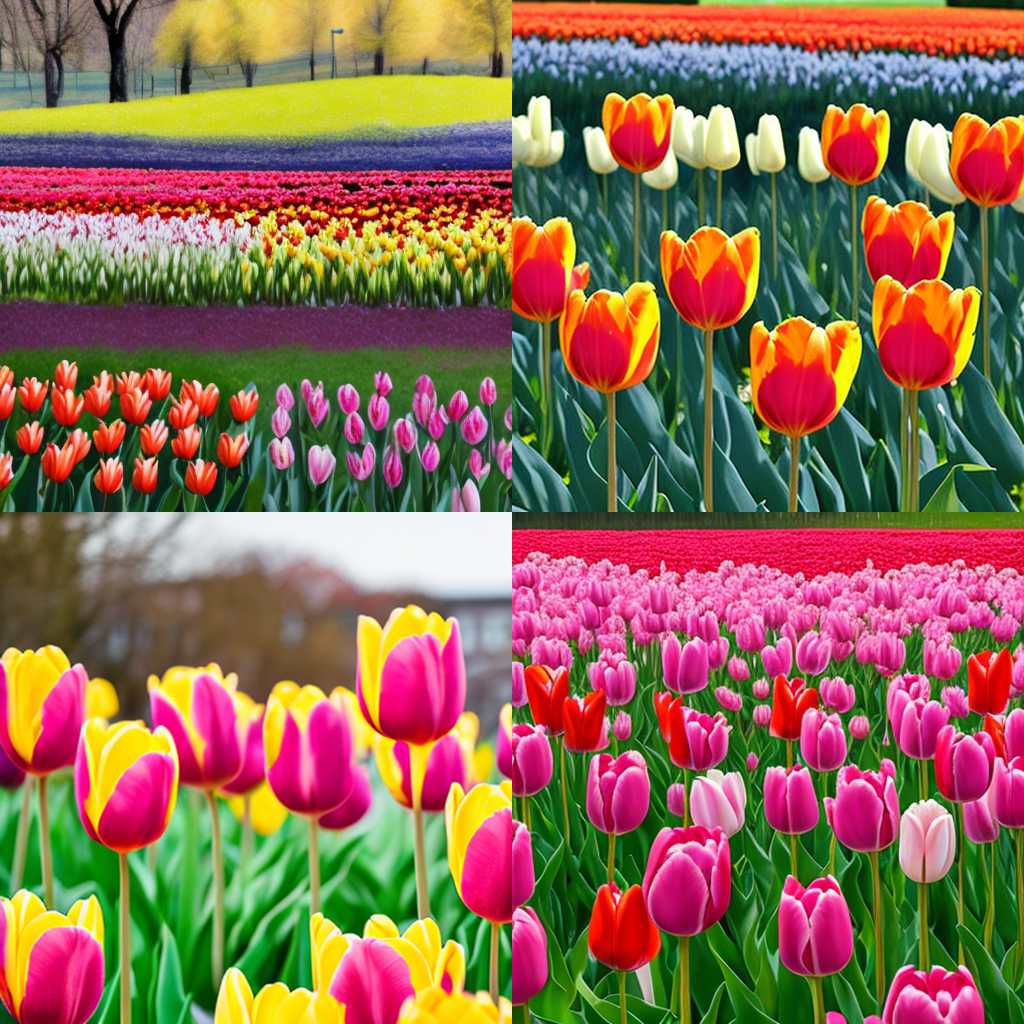 Tulips in spring