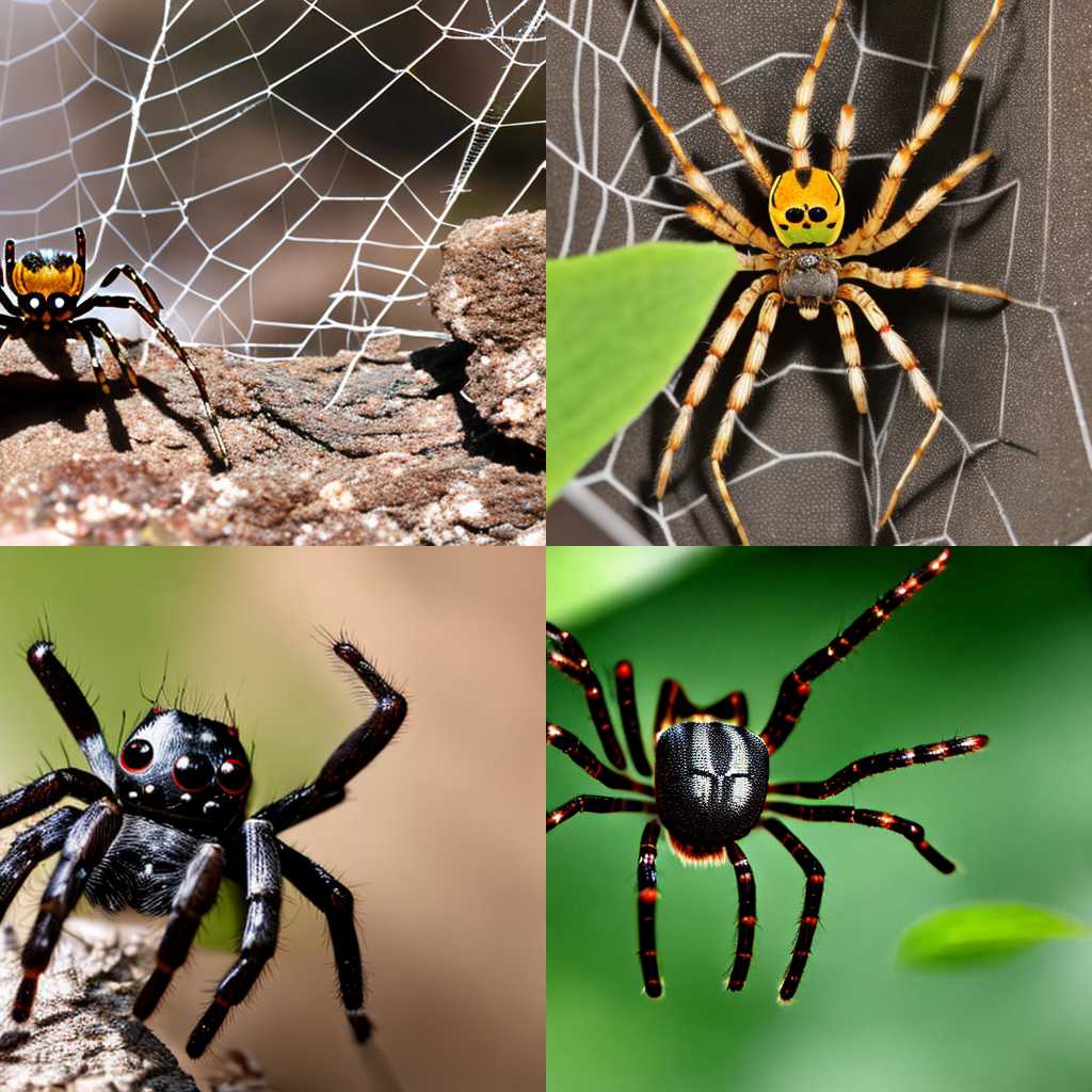 A spider exploring its surroundings