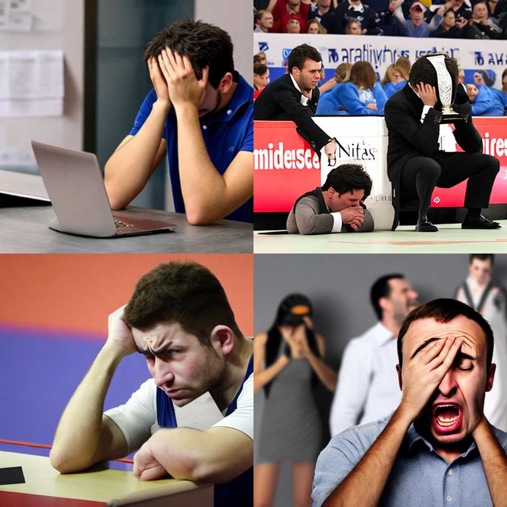 A person's reaction to losing a competition