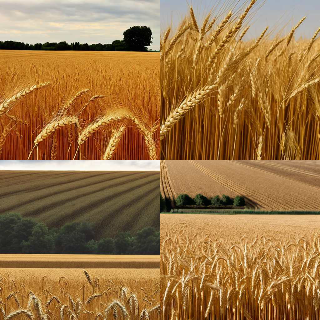 A wheat field during harvest