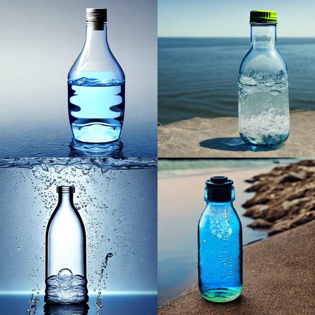 A full bottle in water