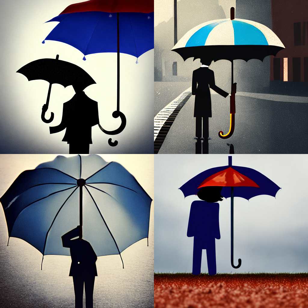 A person holding an umbrella