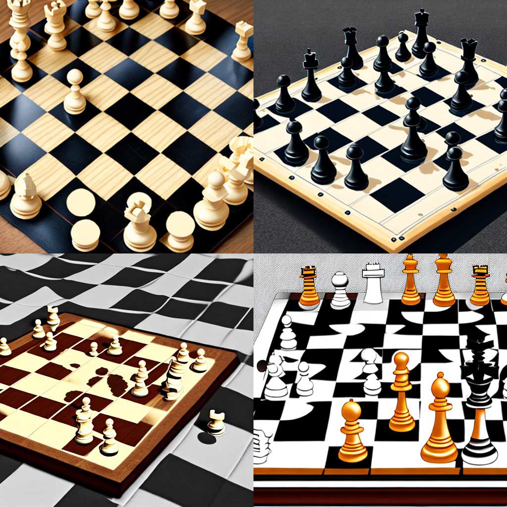 A chessboard at the beginning of a game