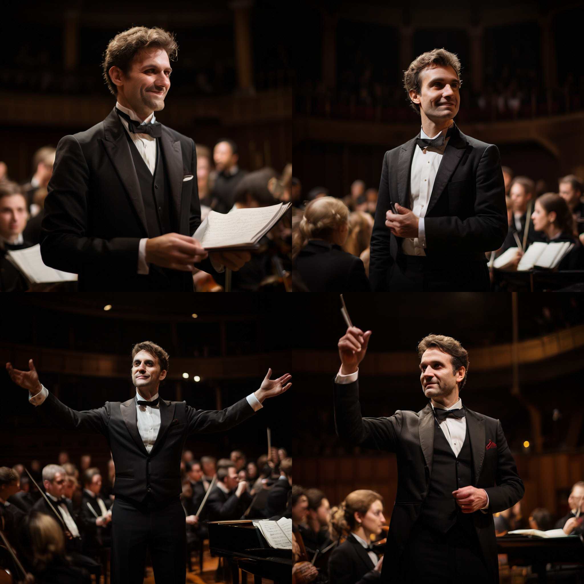 A conductor after the concert