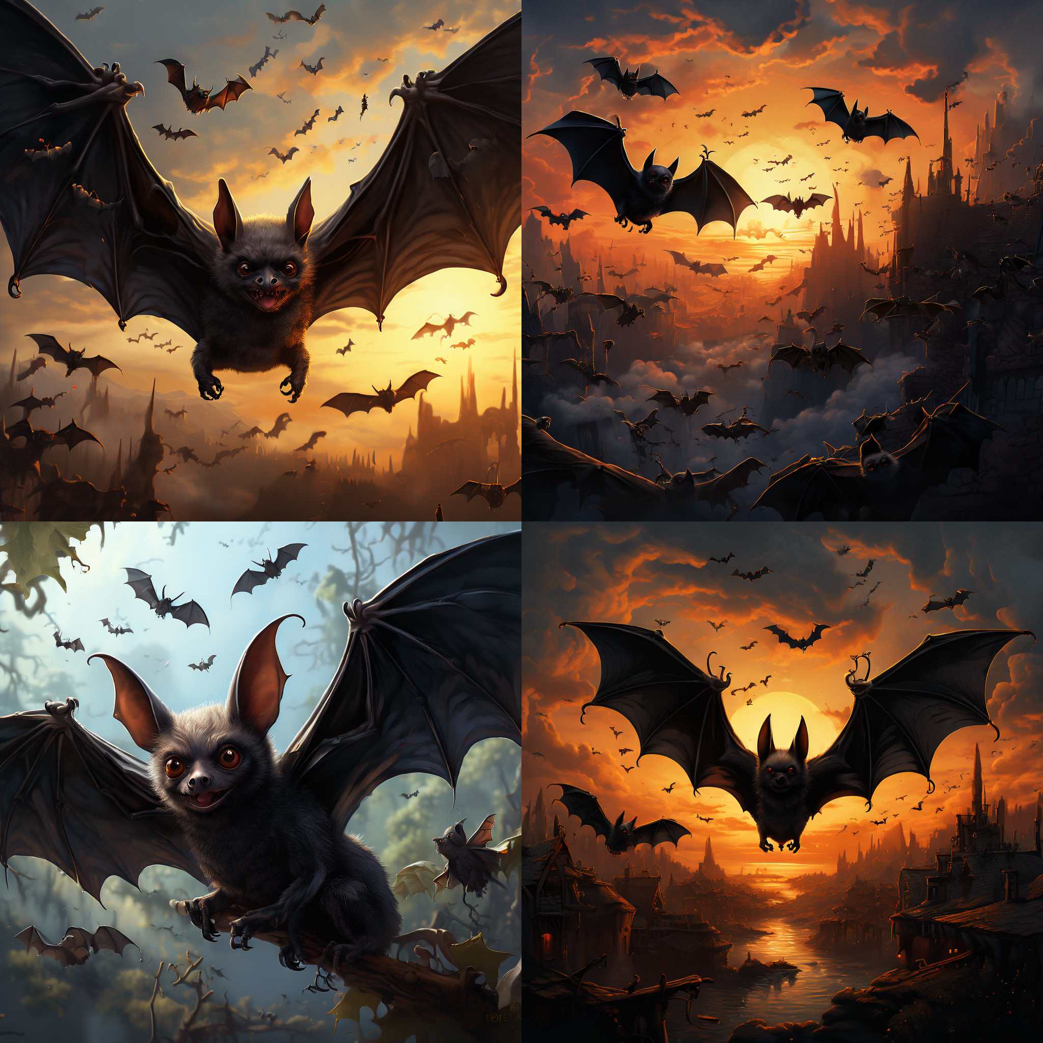 Bats during the day