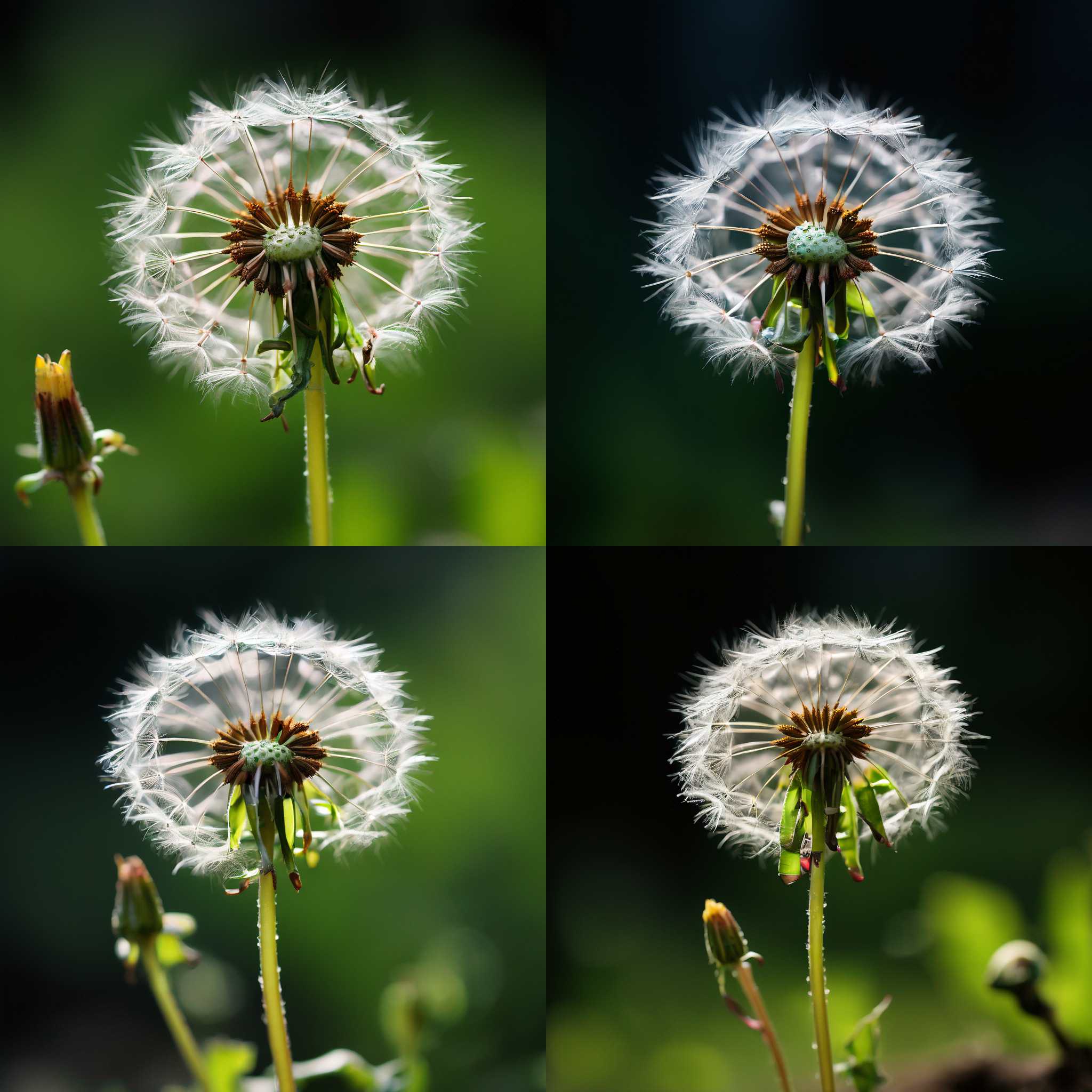 A budding dandelion