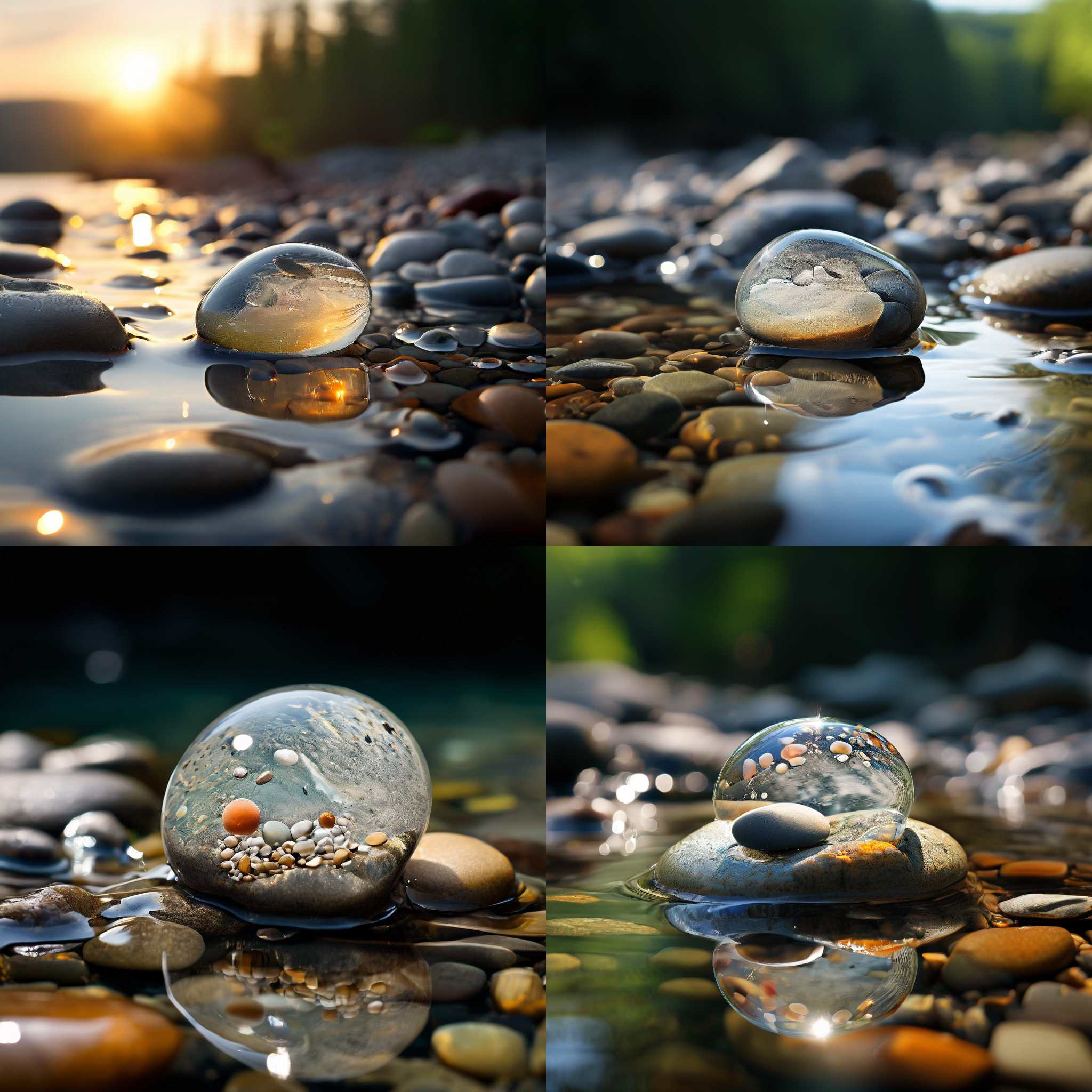 A pebble in the water