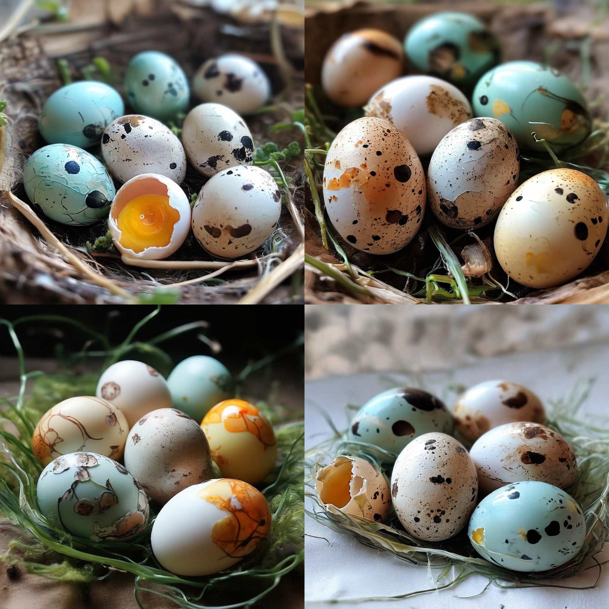 Newly hatched eggs