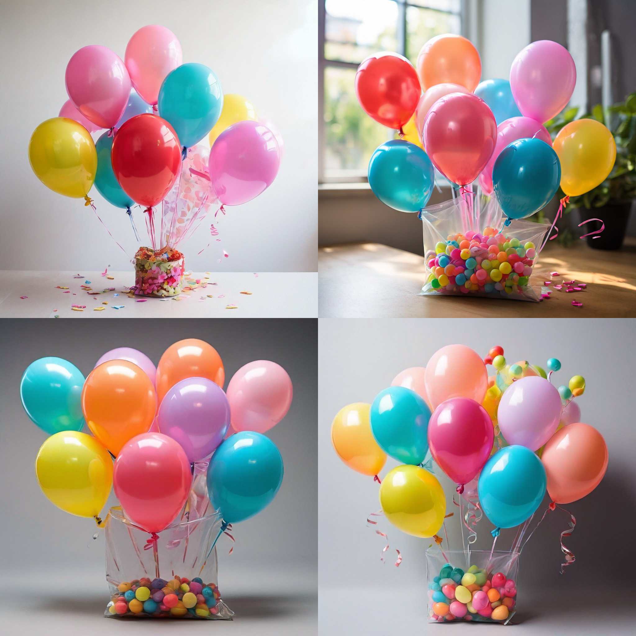 A small bag of party balloons for sale