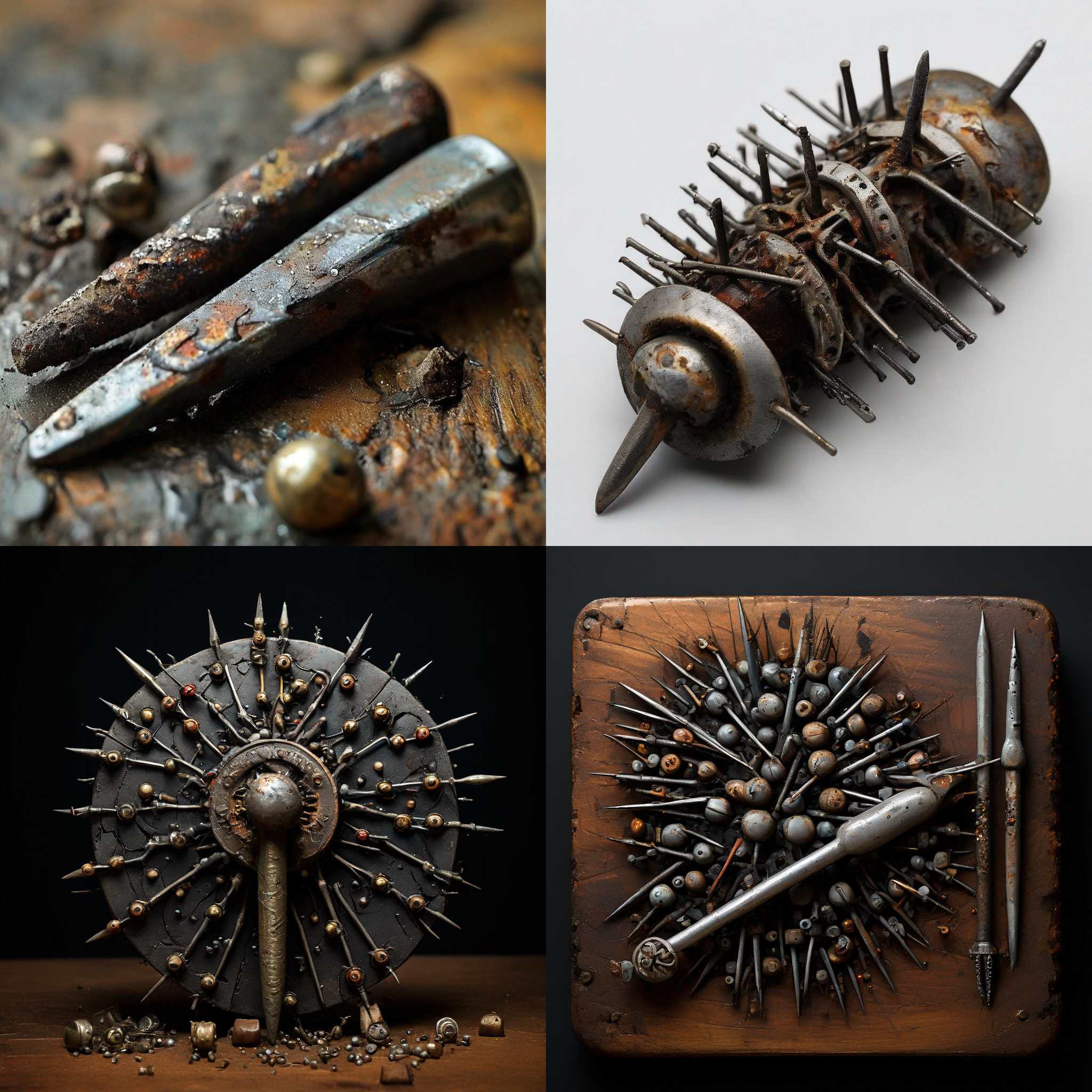 Iron nails and a magnet