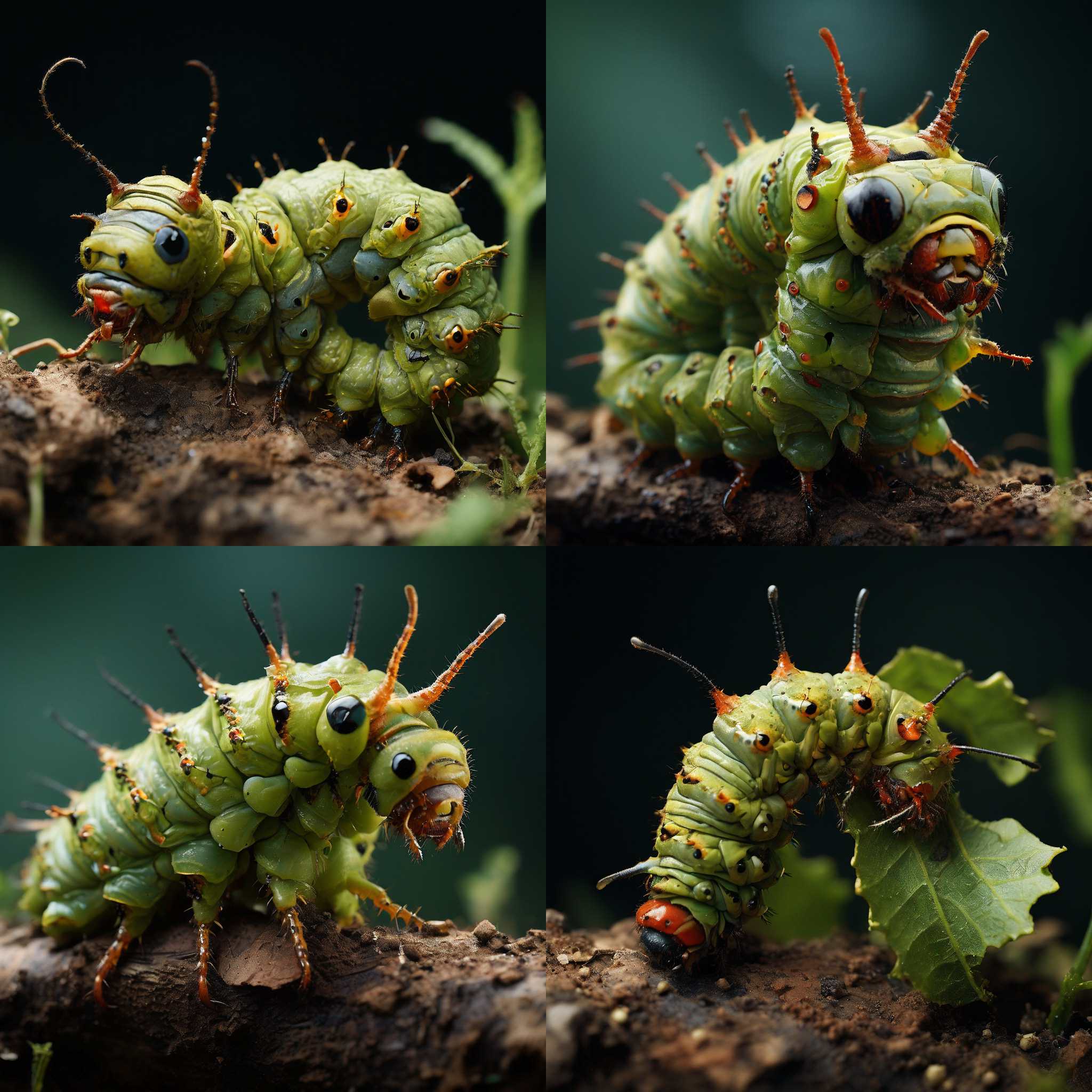 A caterpillar after metamorphosis