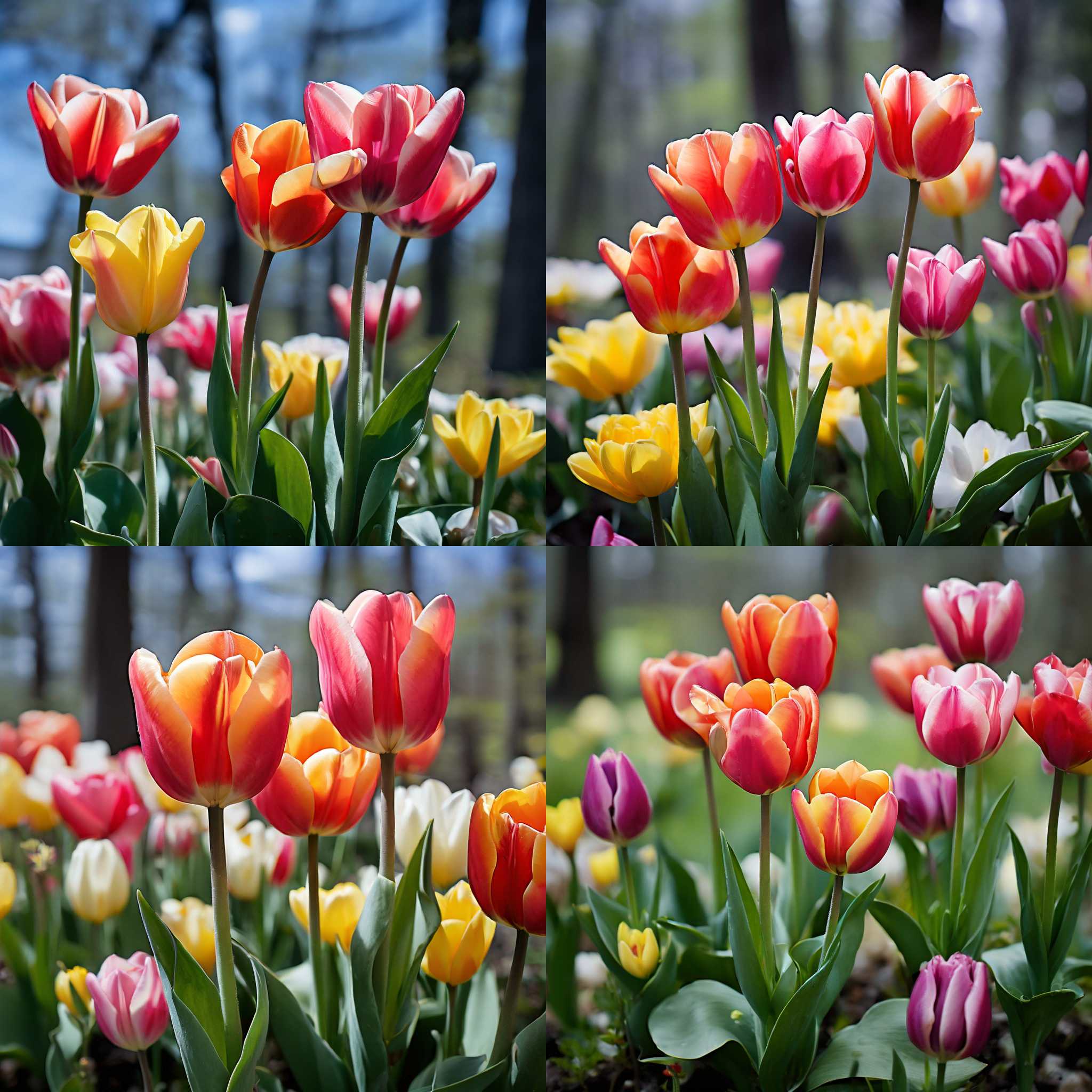 Tulips in spring