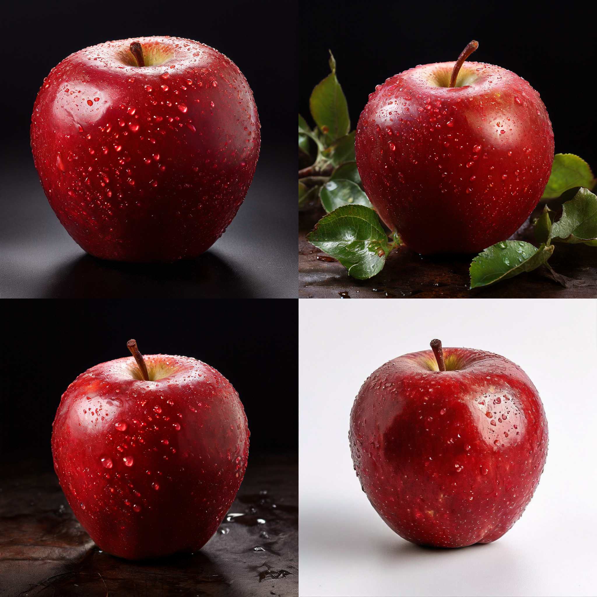 A ripe apple