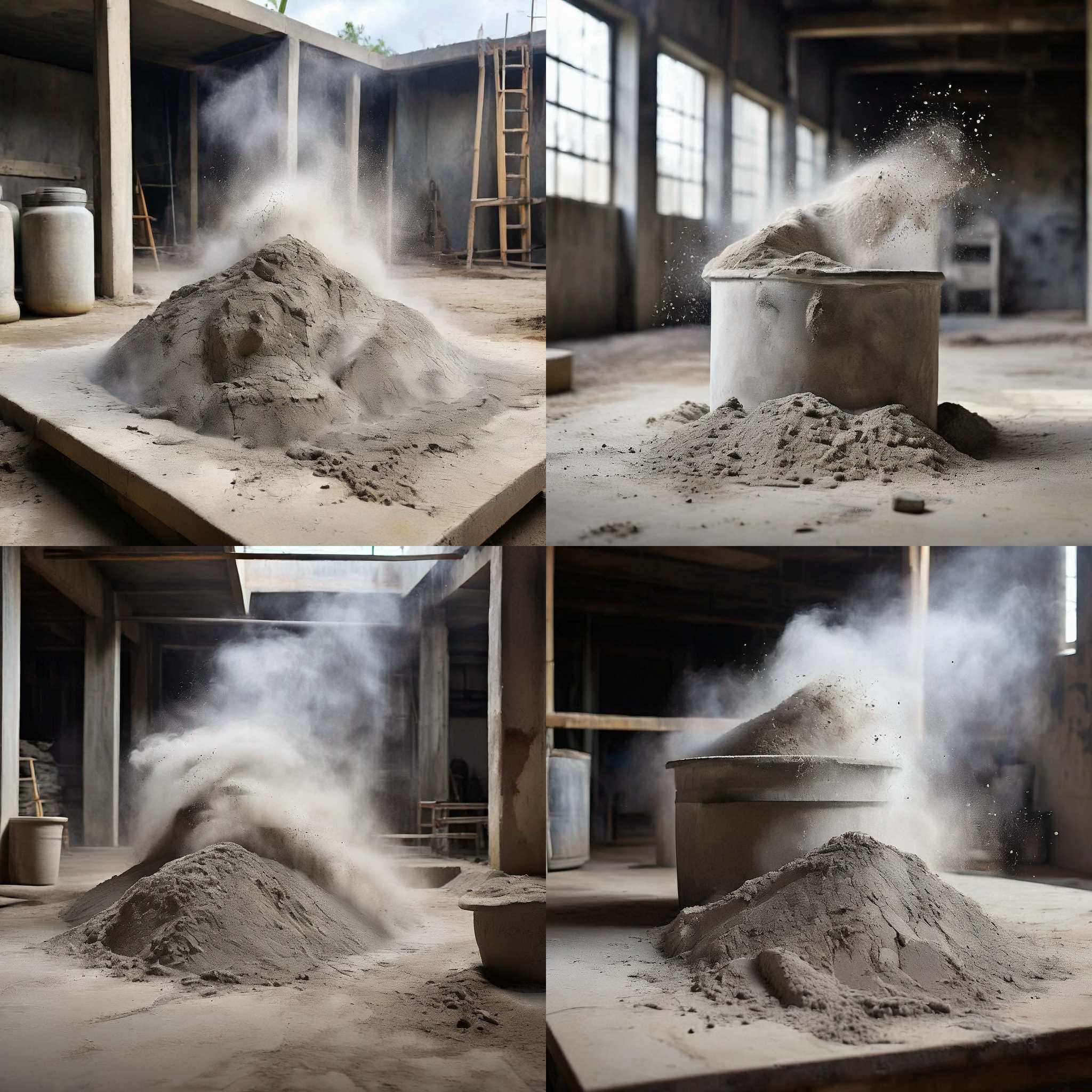 Cement powder kept dry