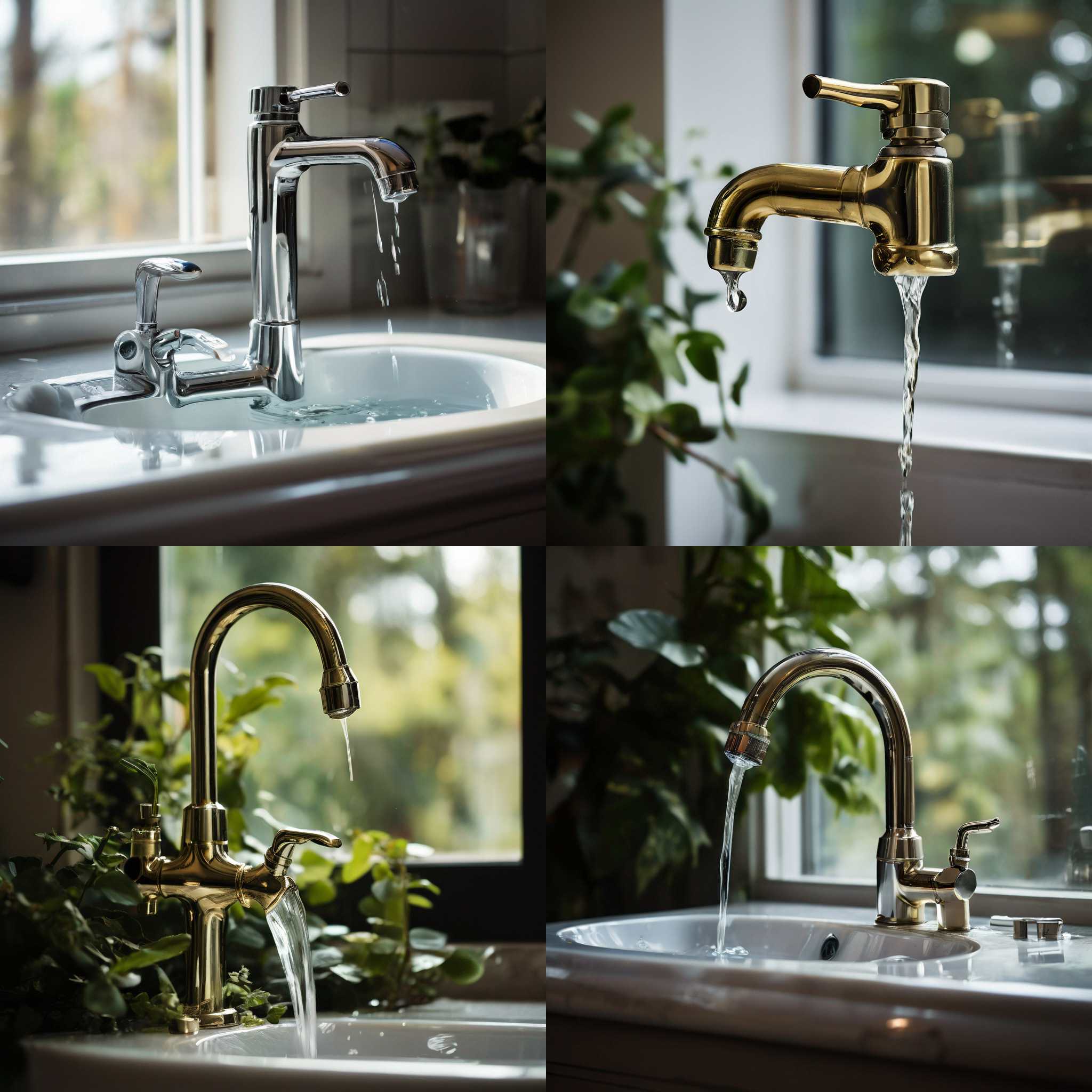 A faucet that's turned off