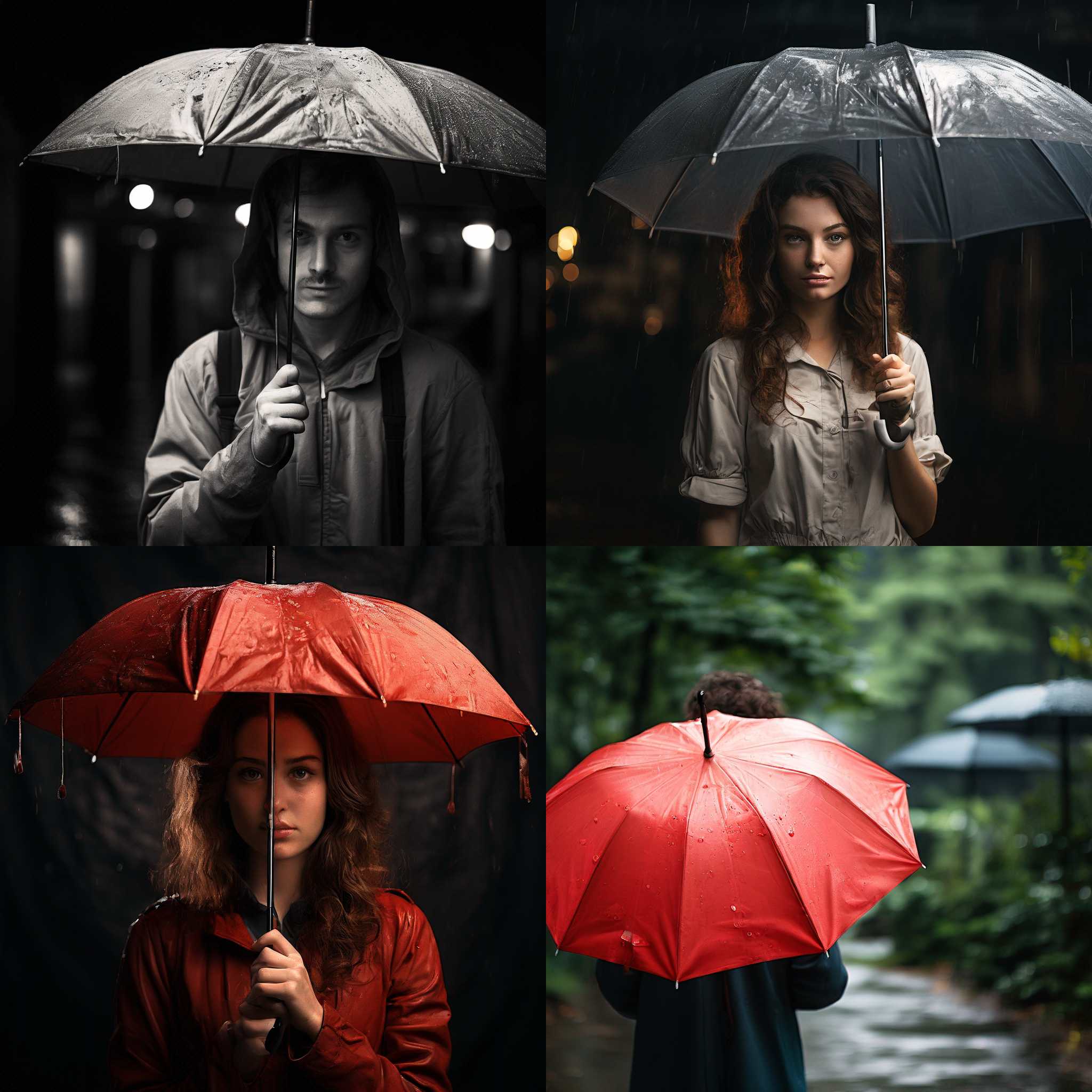 A person holding an umbrella