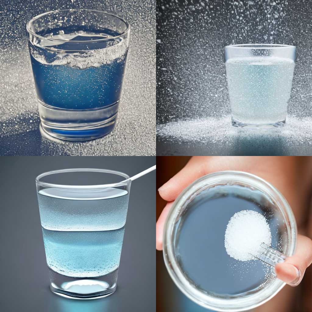 A glass of water mixed with sugar