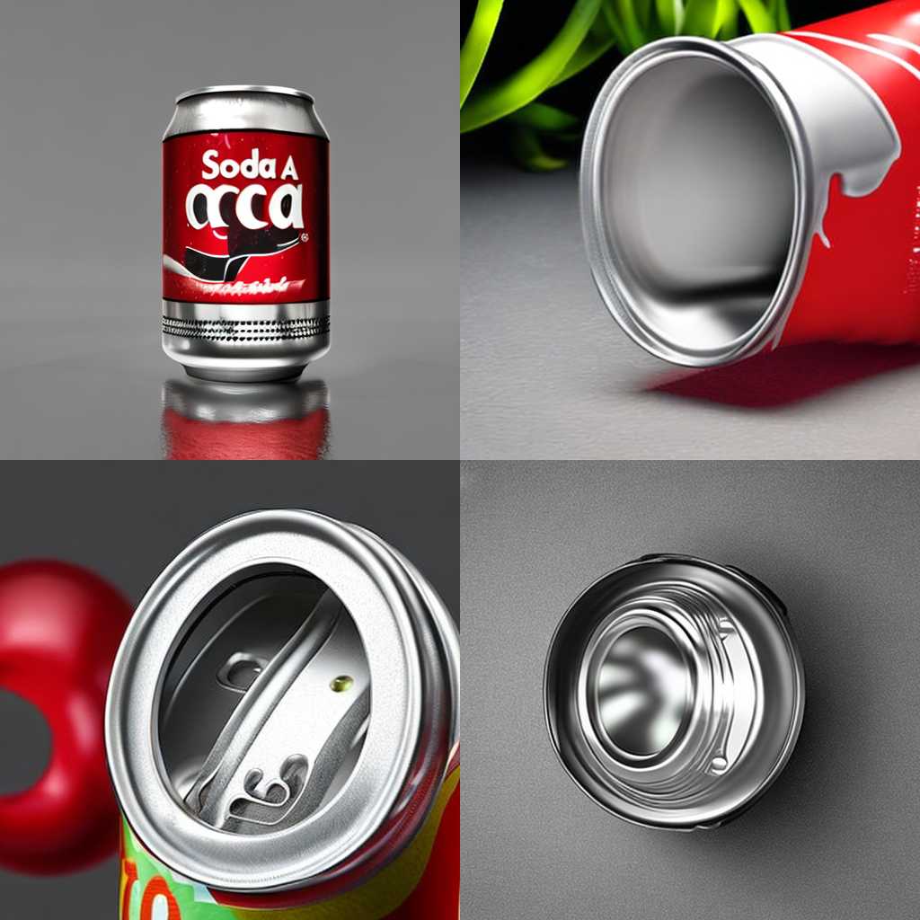 A soda can opened after violently shaken