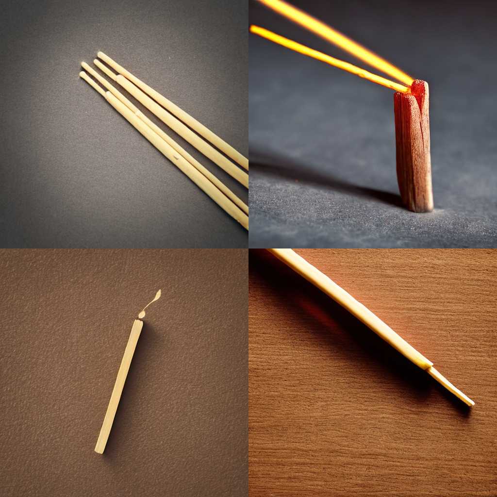 A matchstick struck against a matchbox