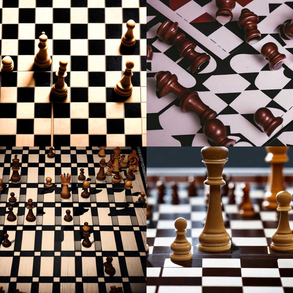 A chessboard halfway through a game