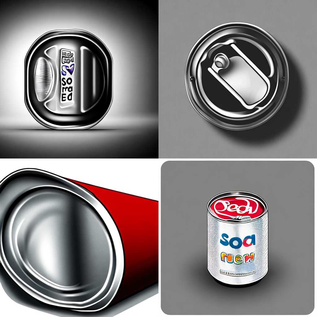 A soda can opened slowly