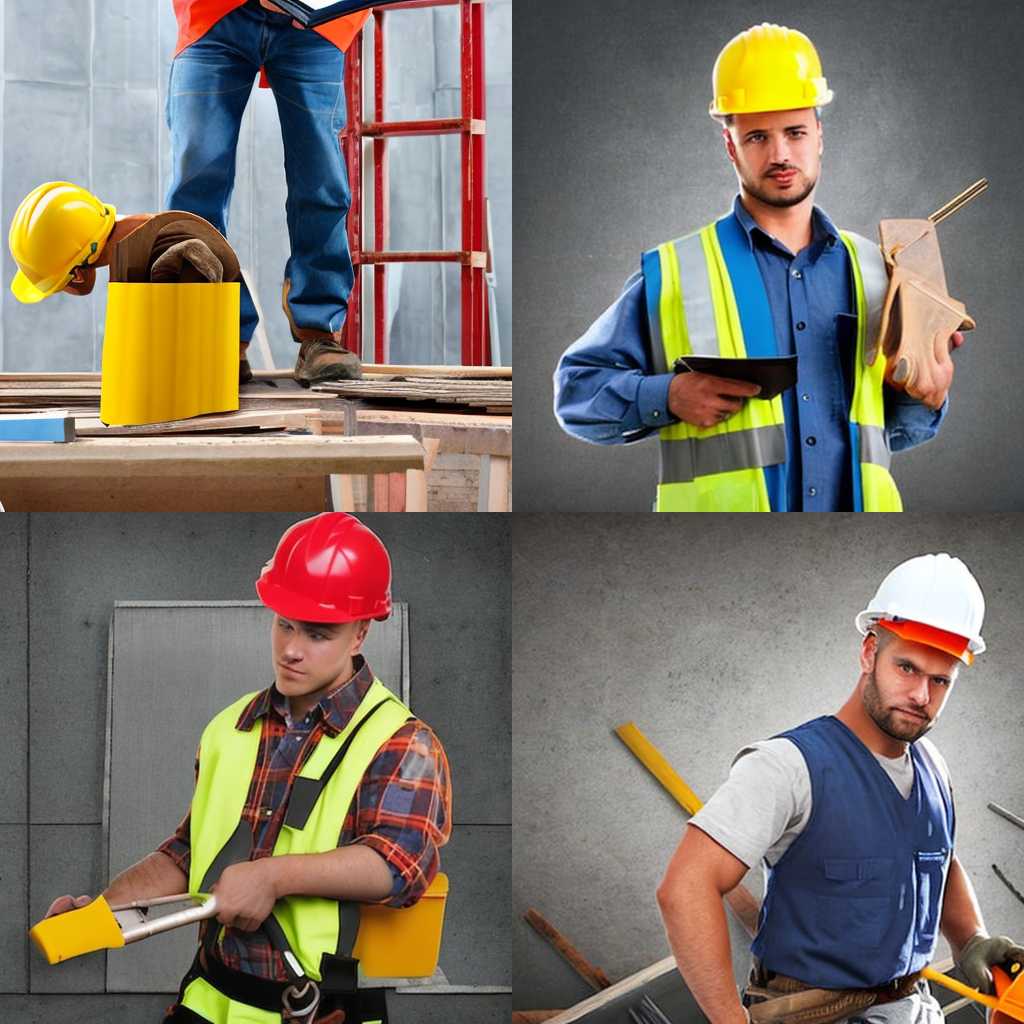 A construction worker work