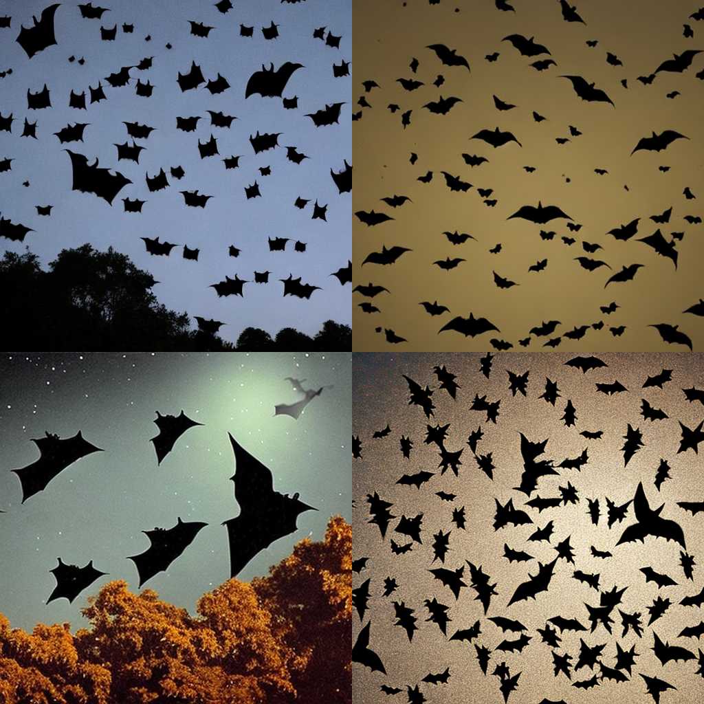 Bats during the night