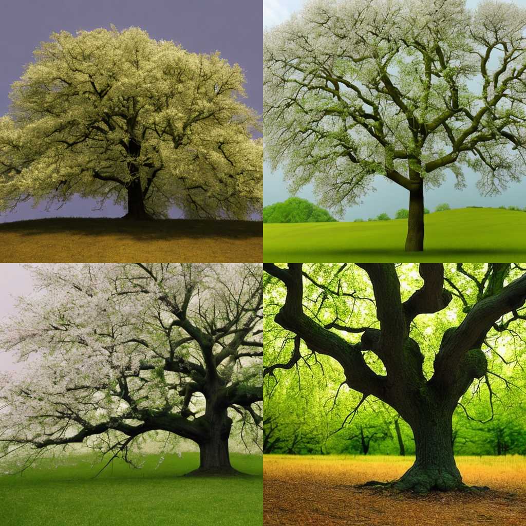 An oak tree in spring