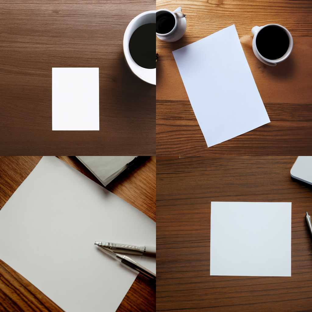 A piece of paper on a desk