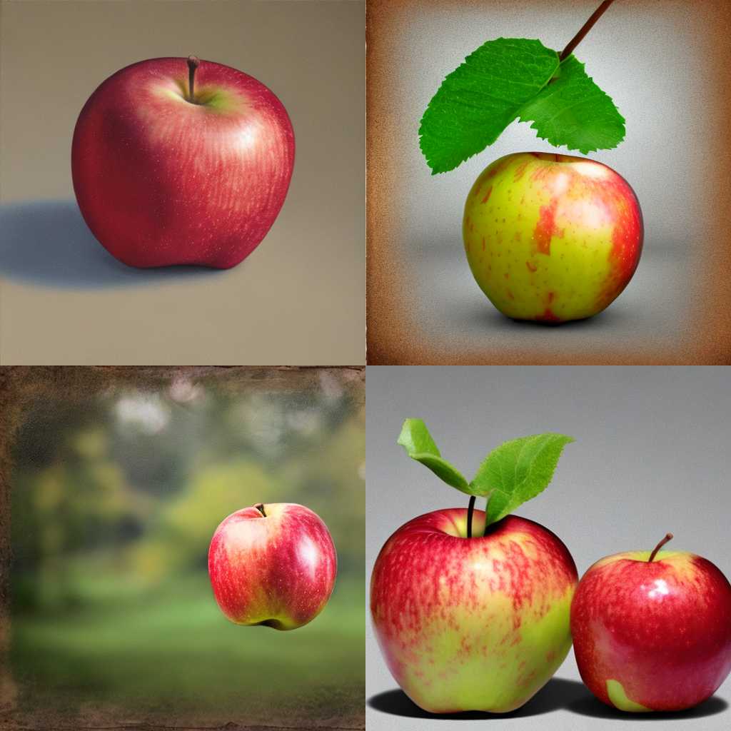 A ripe apple