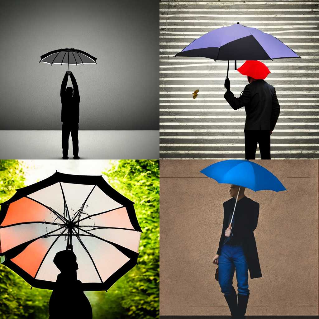 A person holding an umbrella