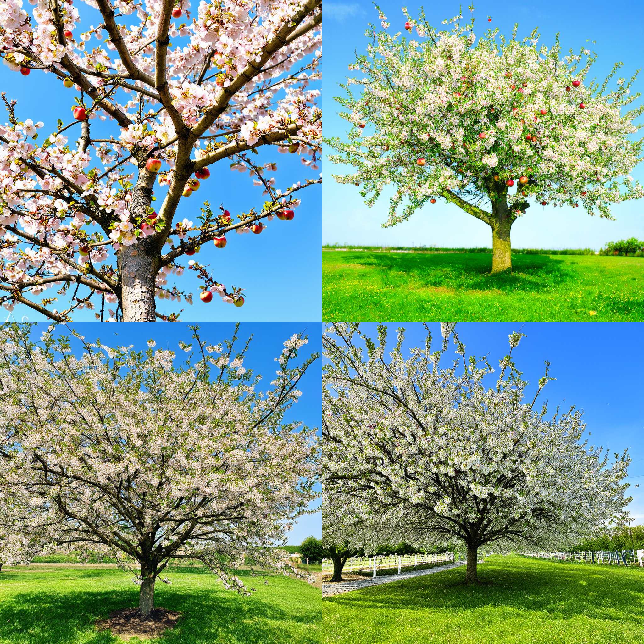 An apple tree in spring