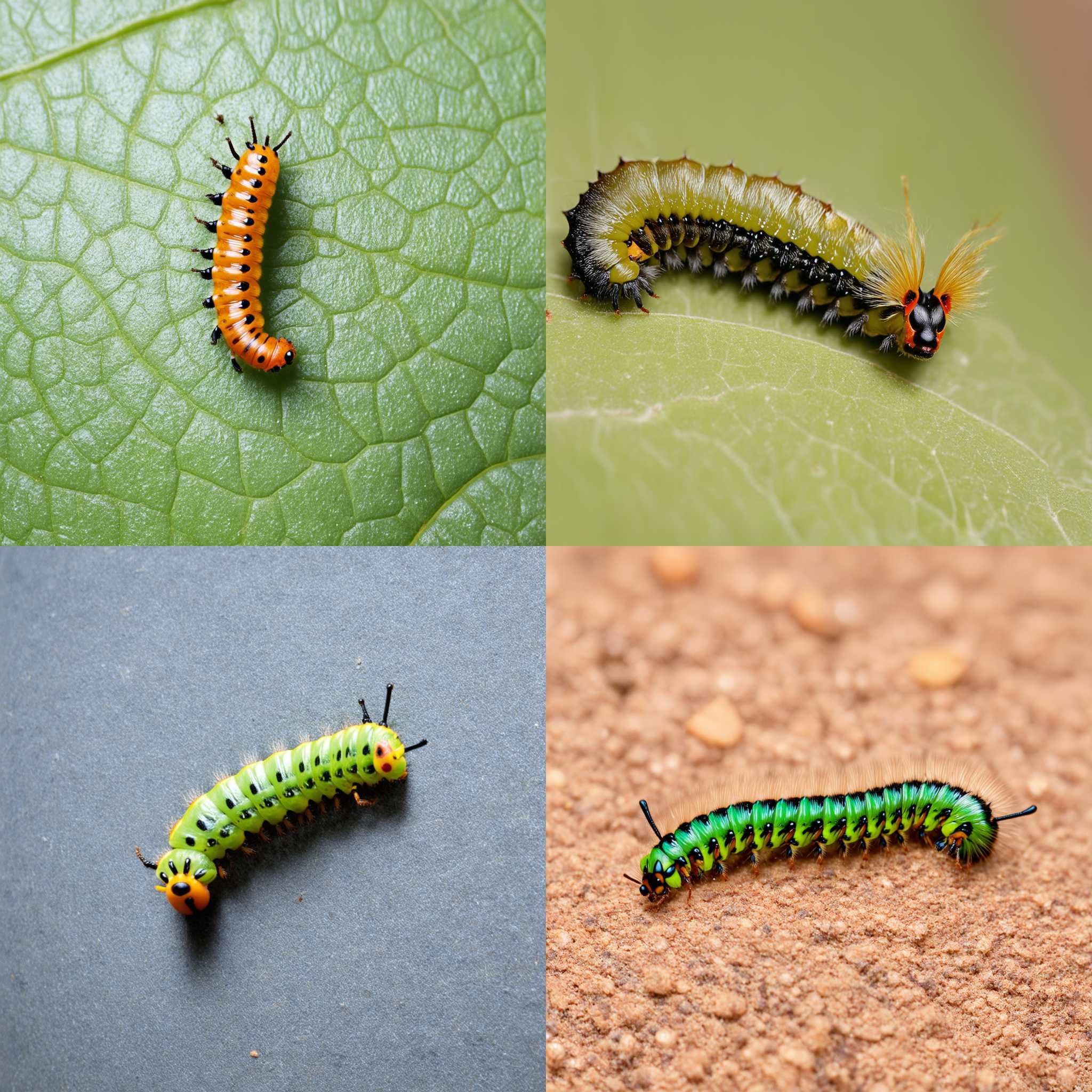 A caterpillar during metamorphosis