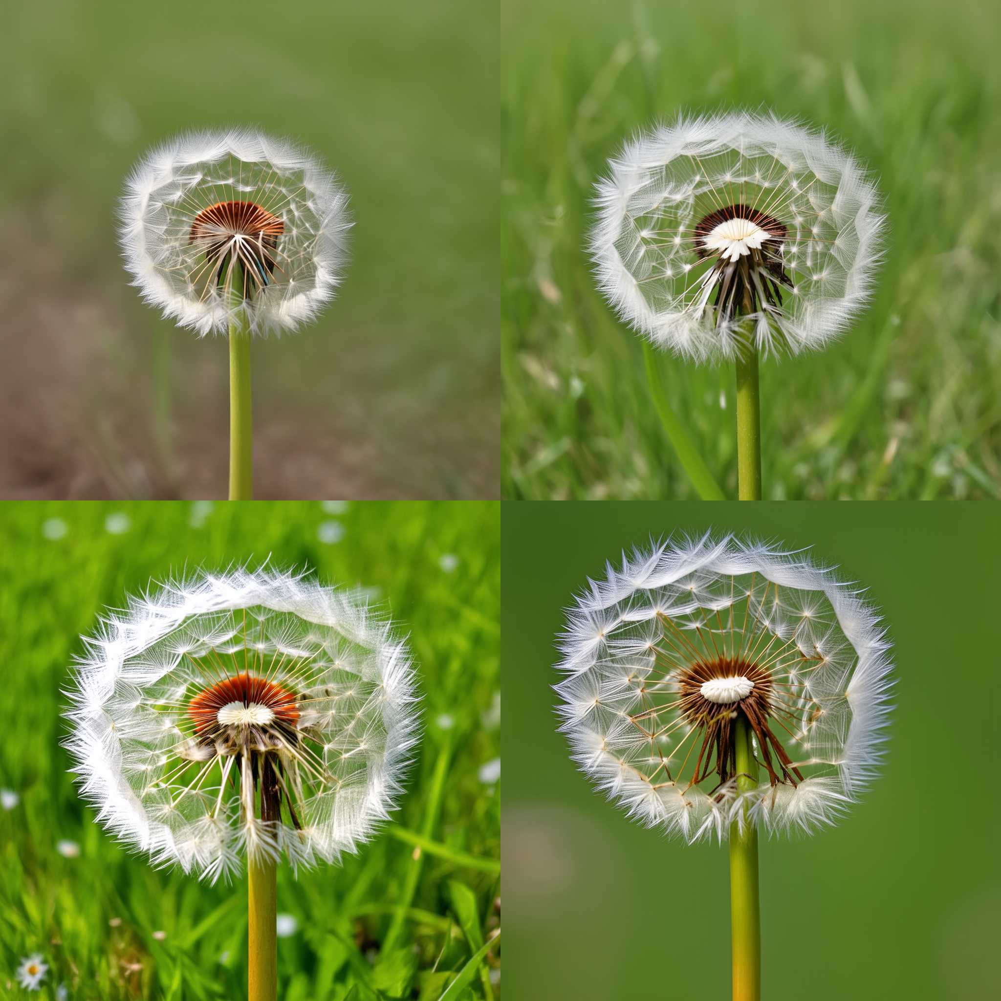 A budding dandelion