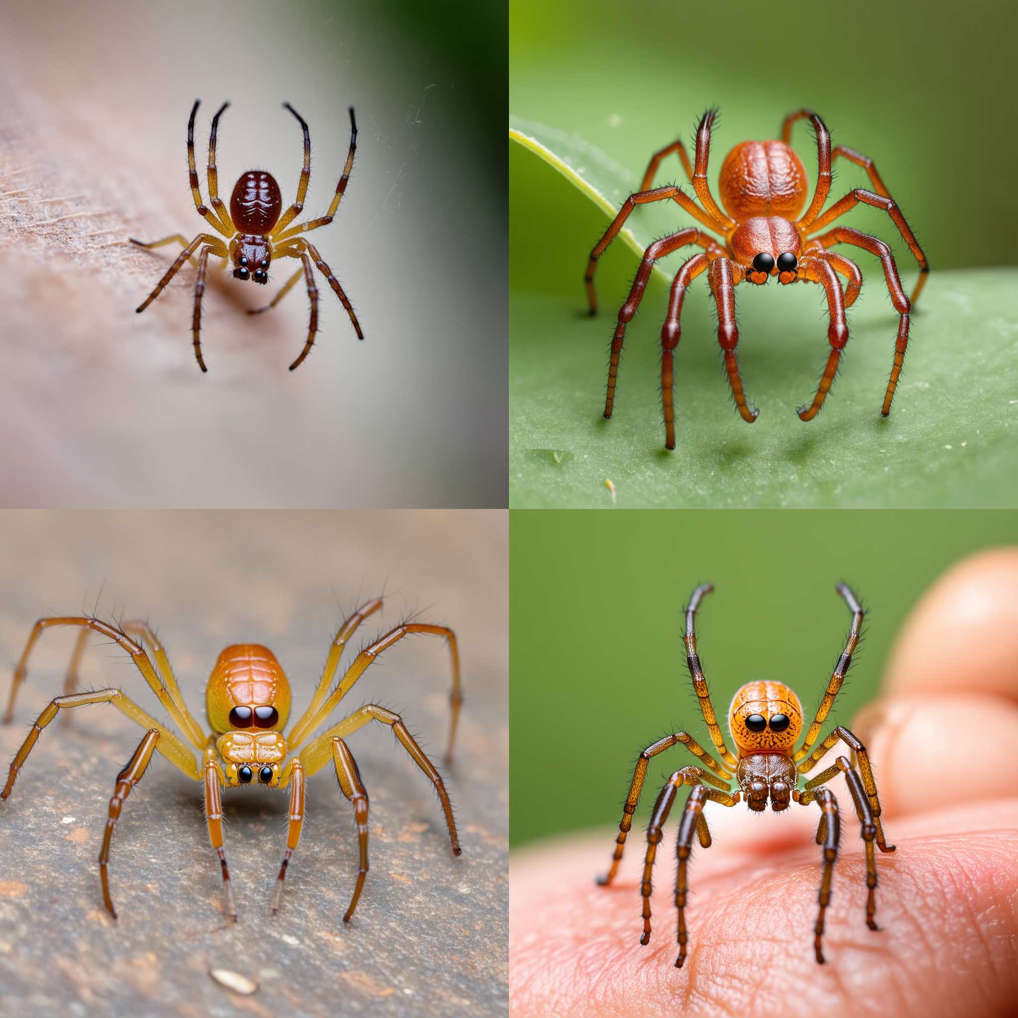 A spider setting up its residence