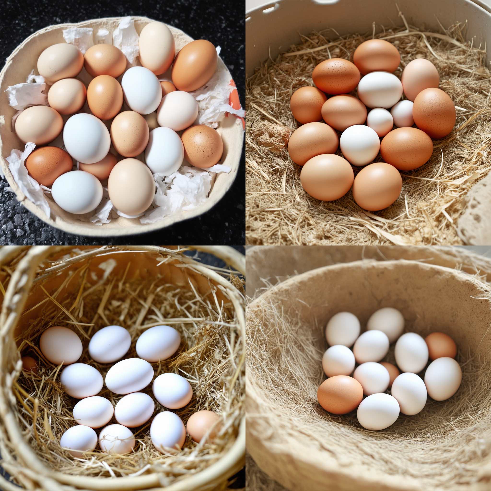 Newly hatched eggs