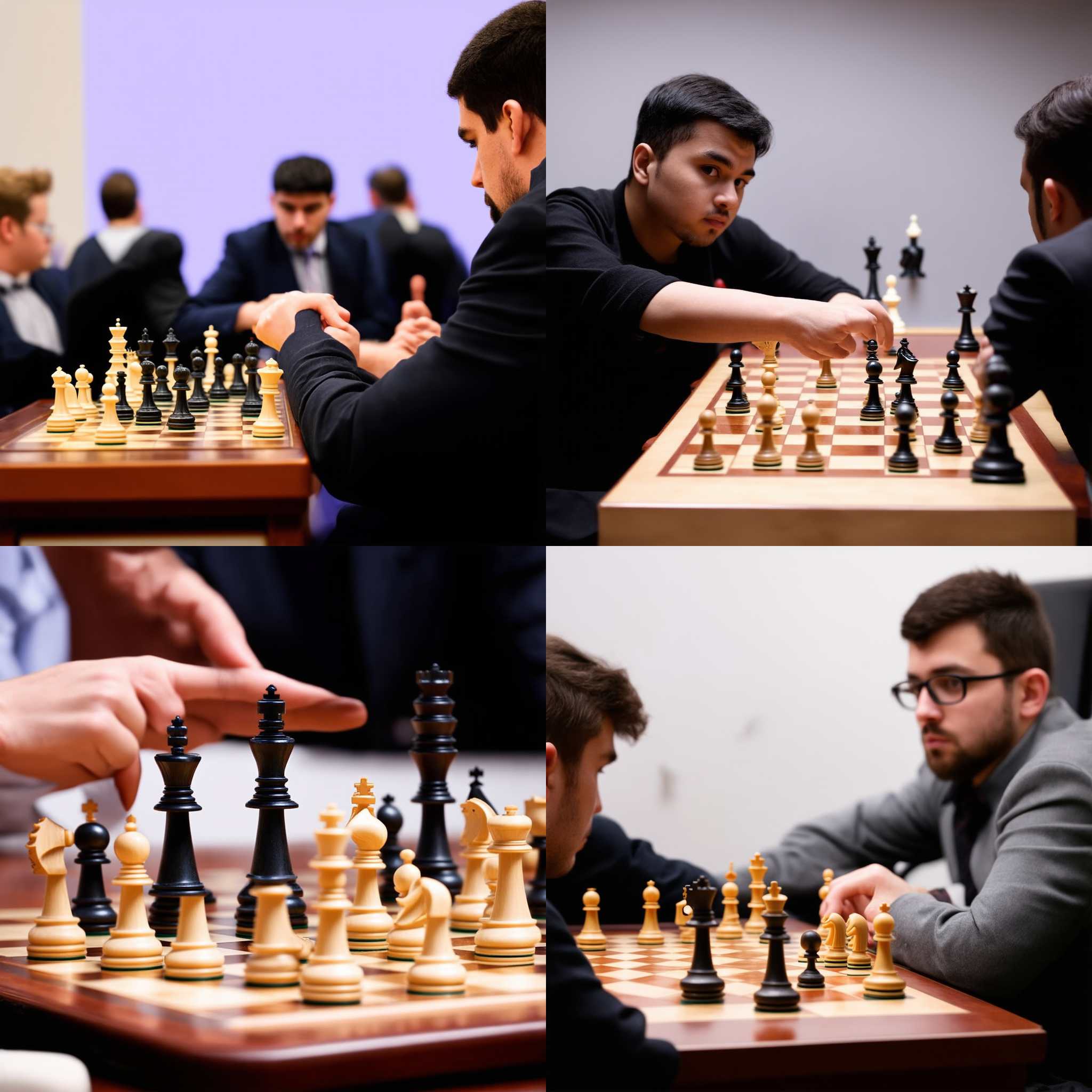 A chess player during the opponent's turn