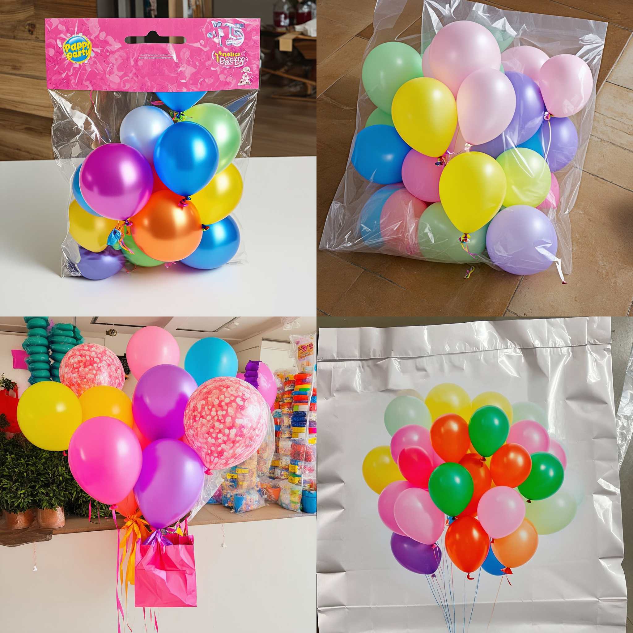 A small bag of party balloons for sale