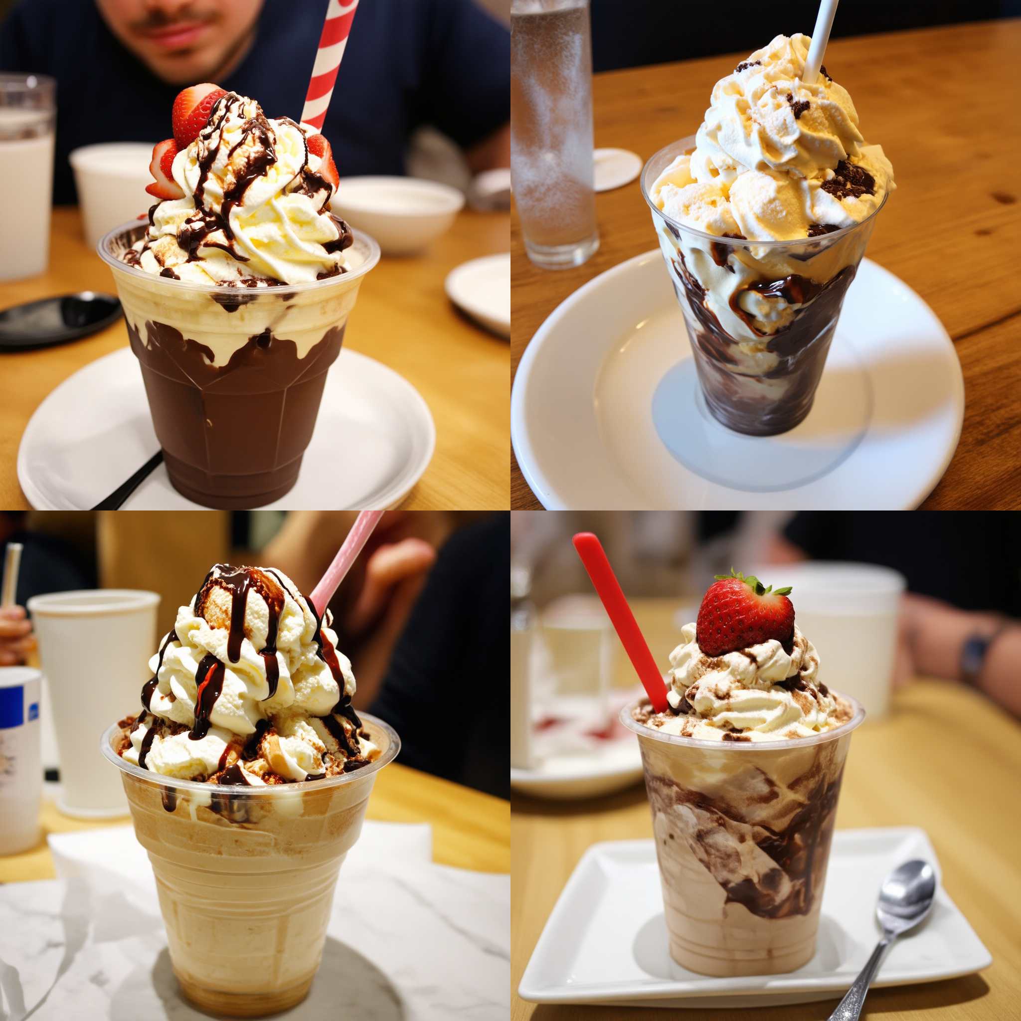 A sundae untouched for several hours