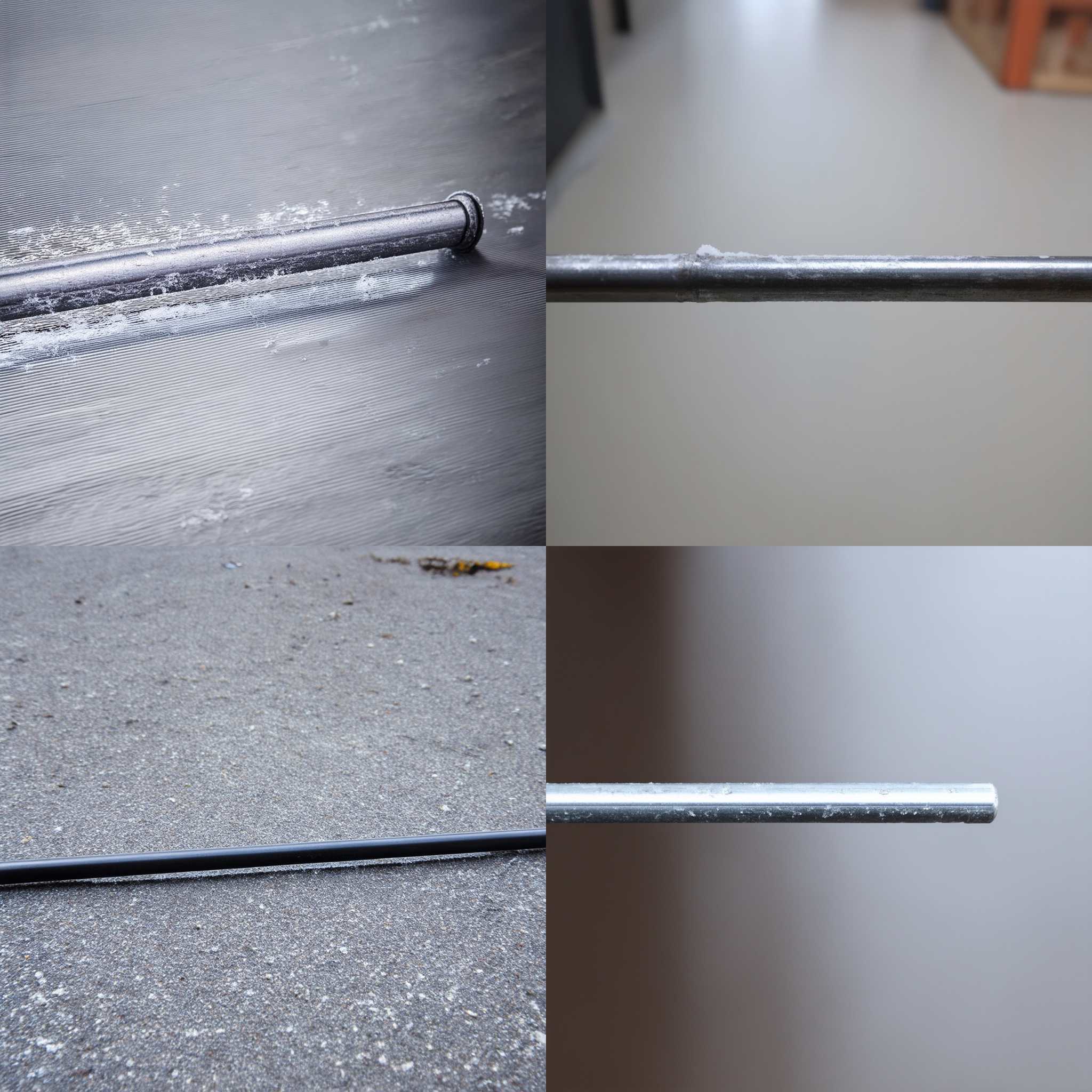 A cold metal rod