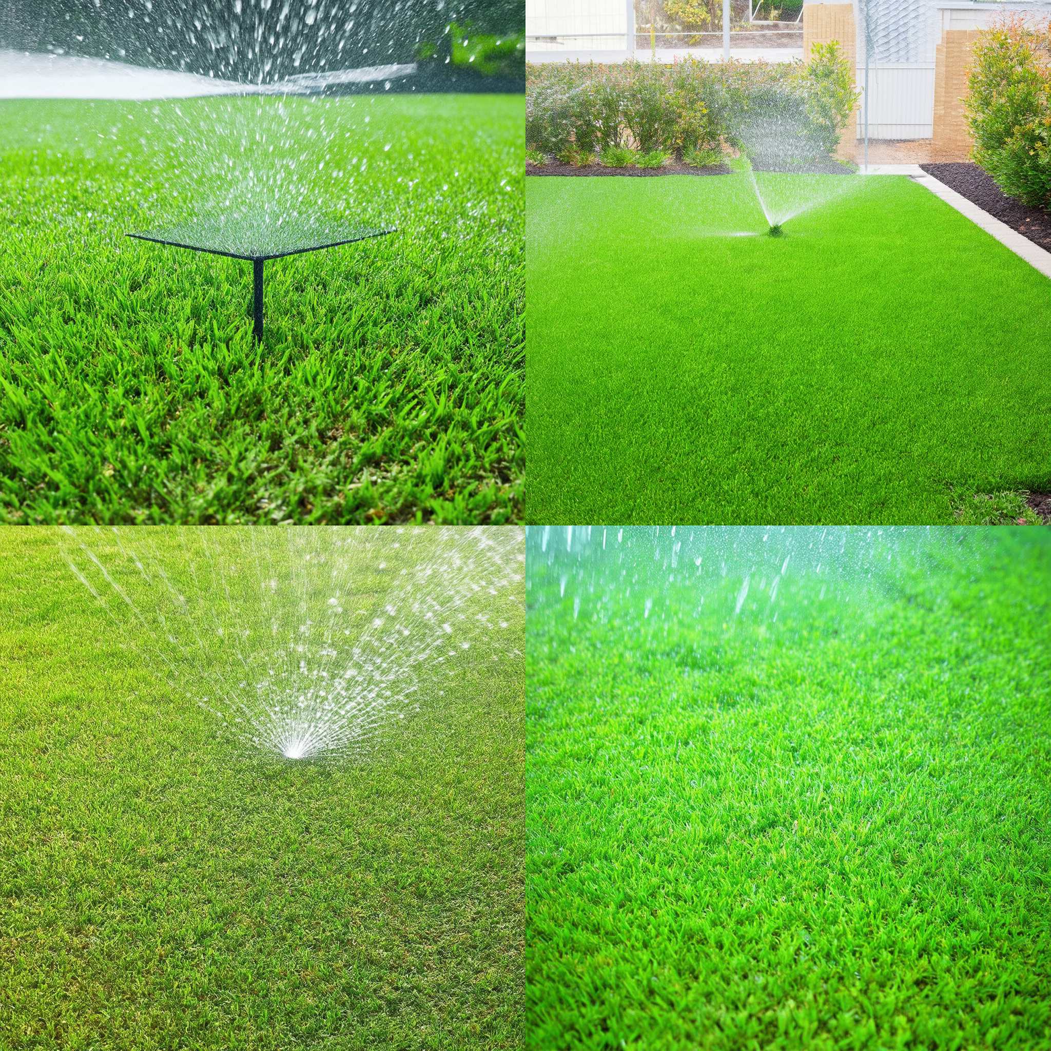 A regularly watered lawn