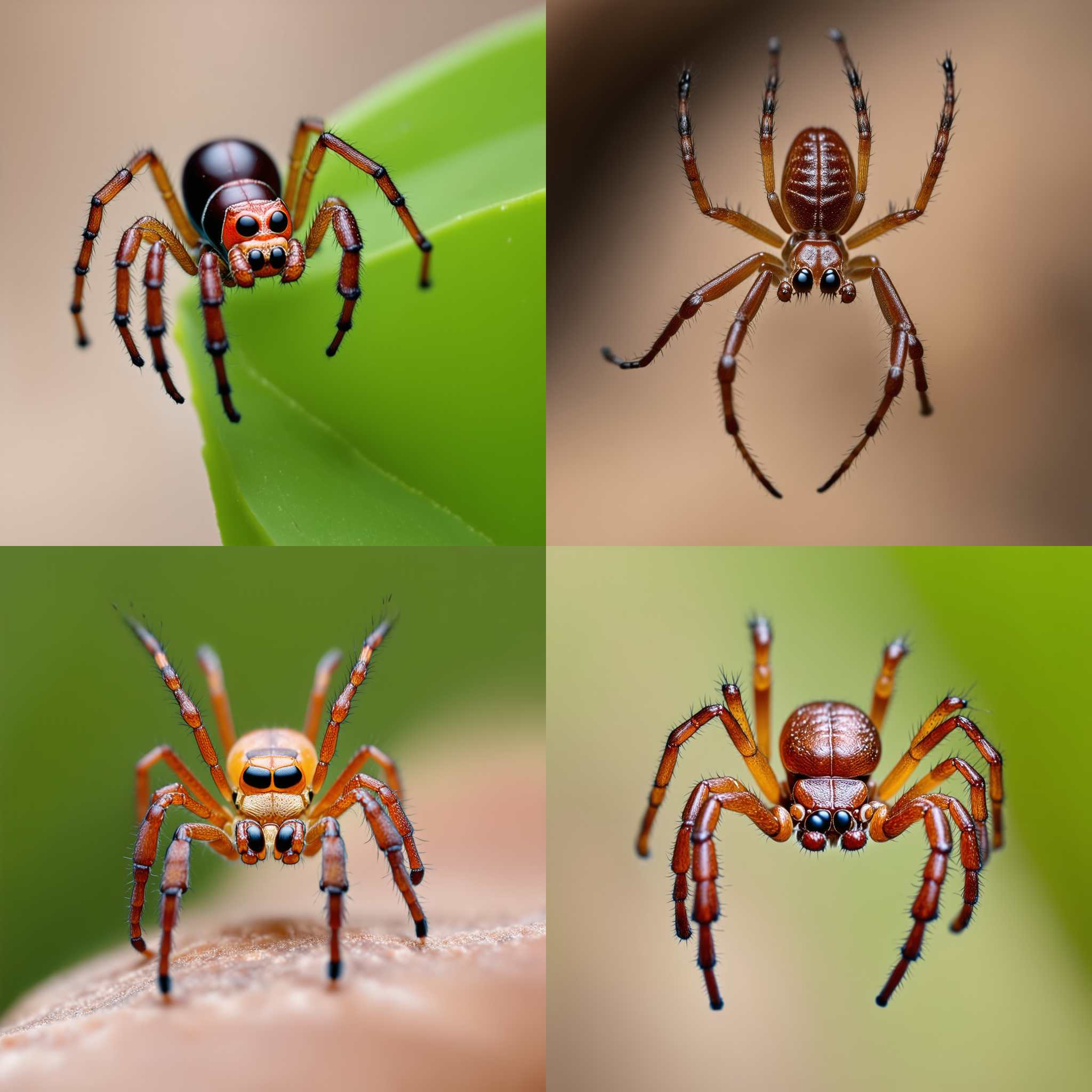 A spider exploring its surroundings