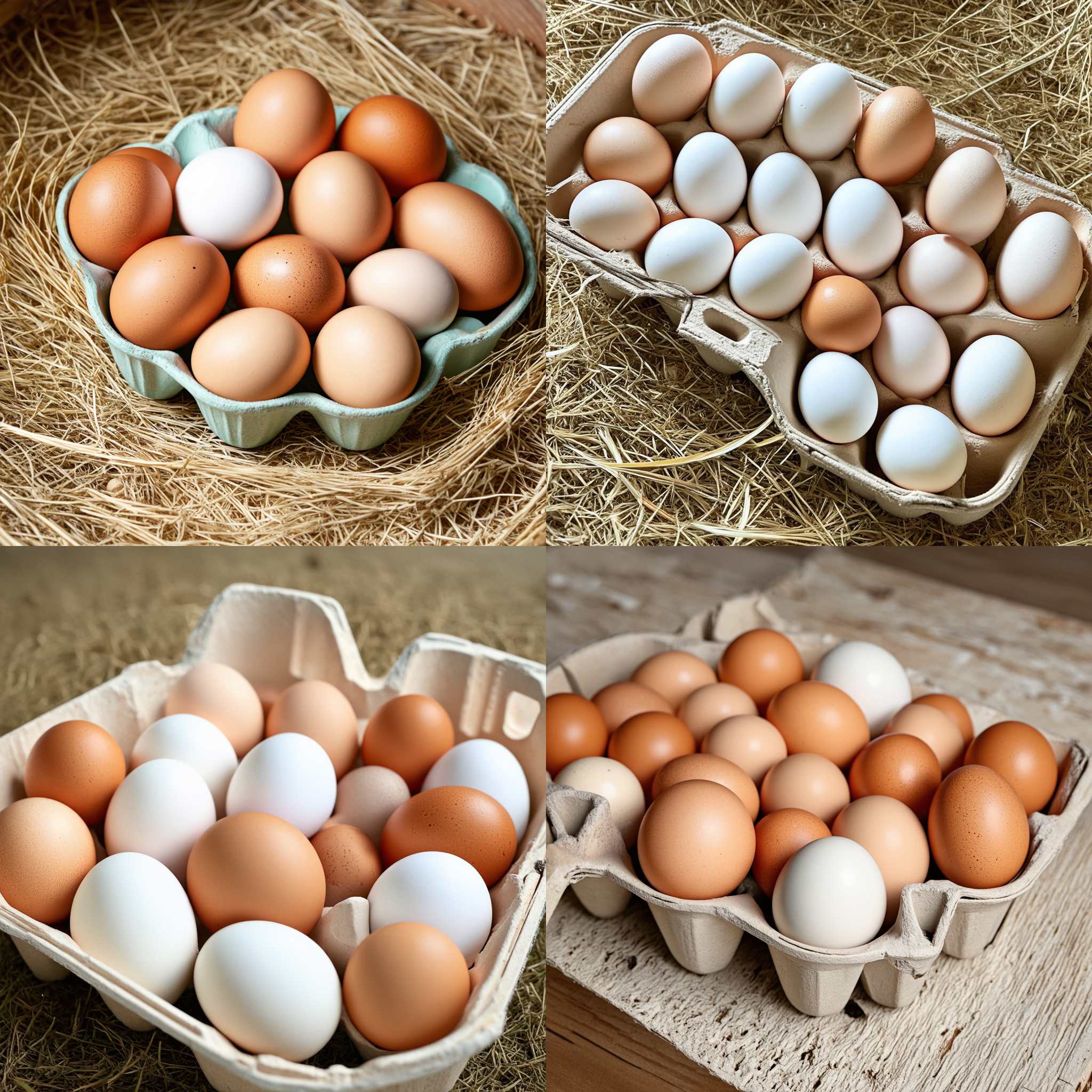 Freshly laid eggs