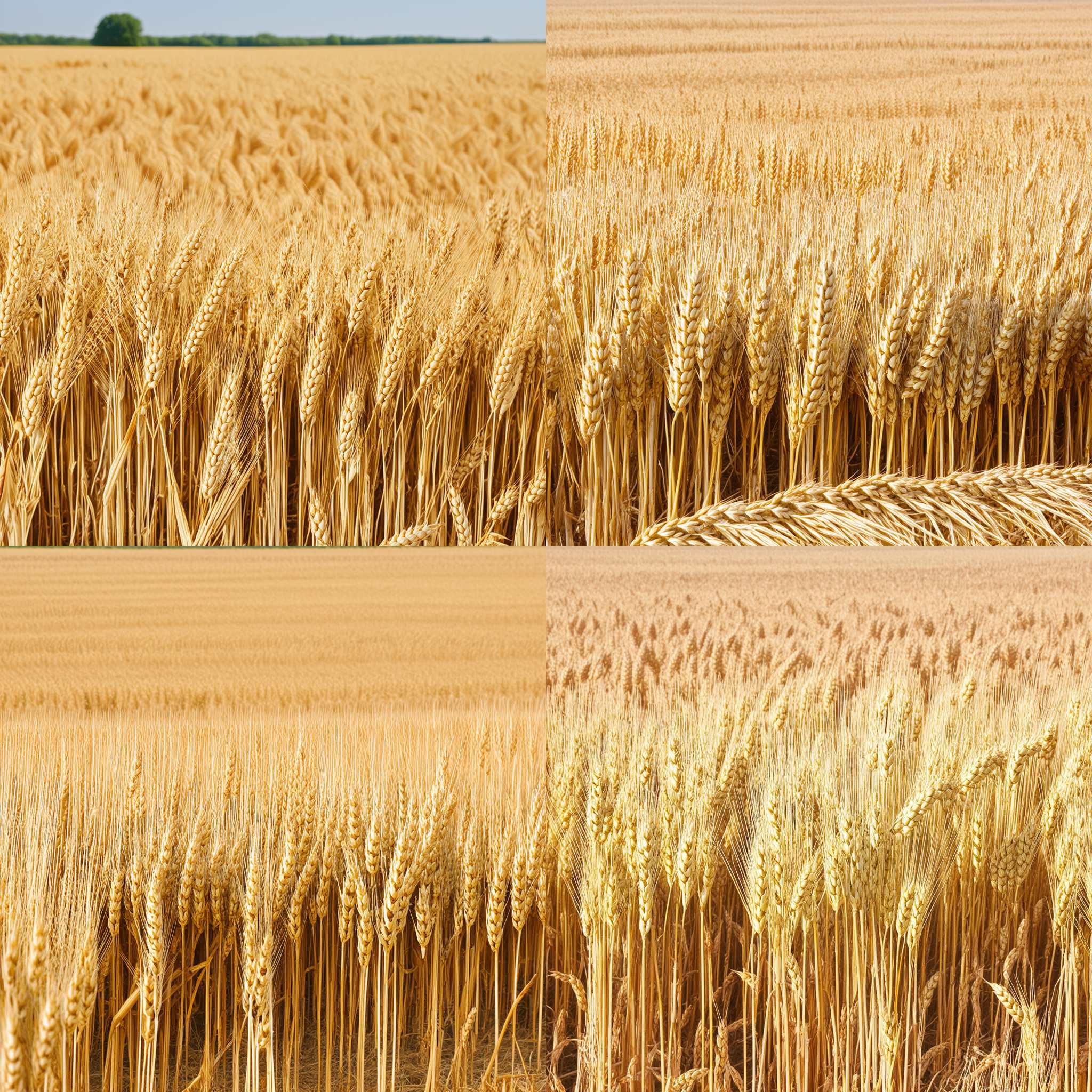 A wheat field during harvest