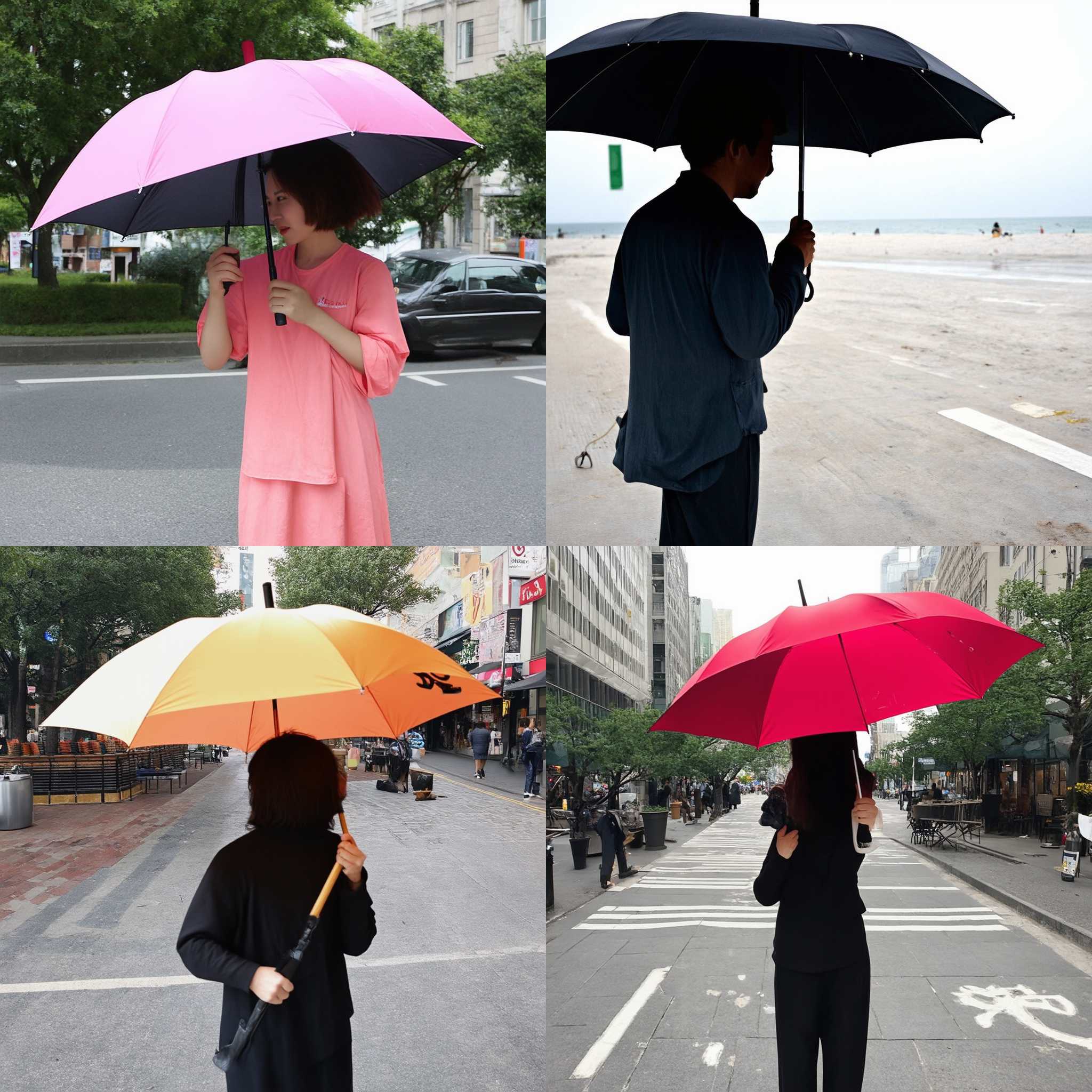 A person holding an umbrella