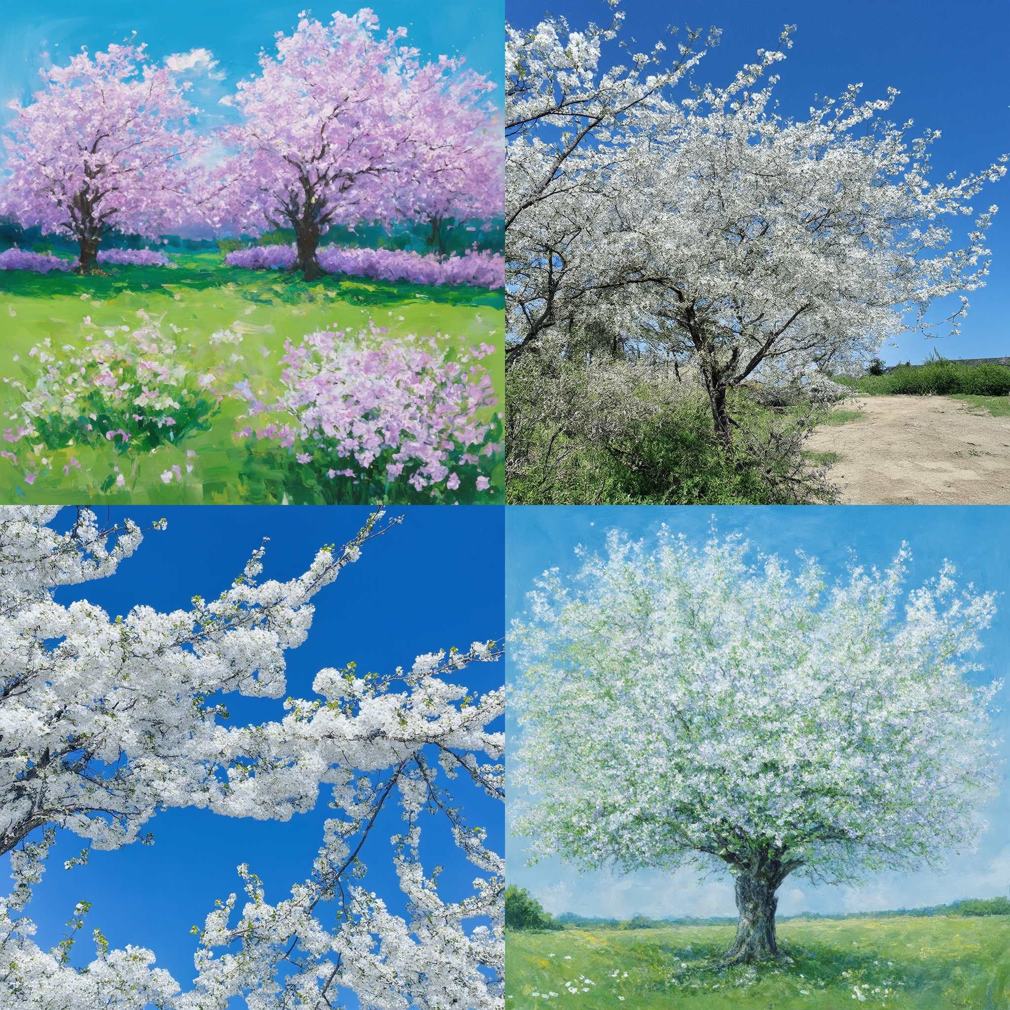 An apple tree in spring