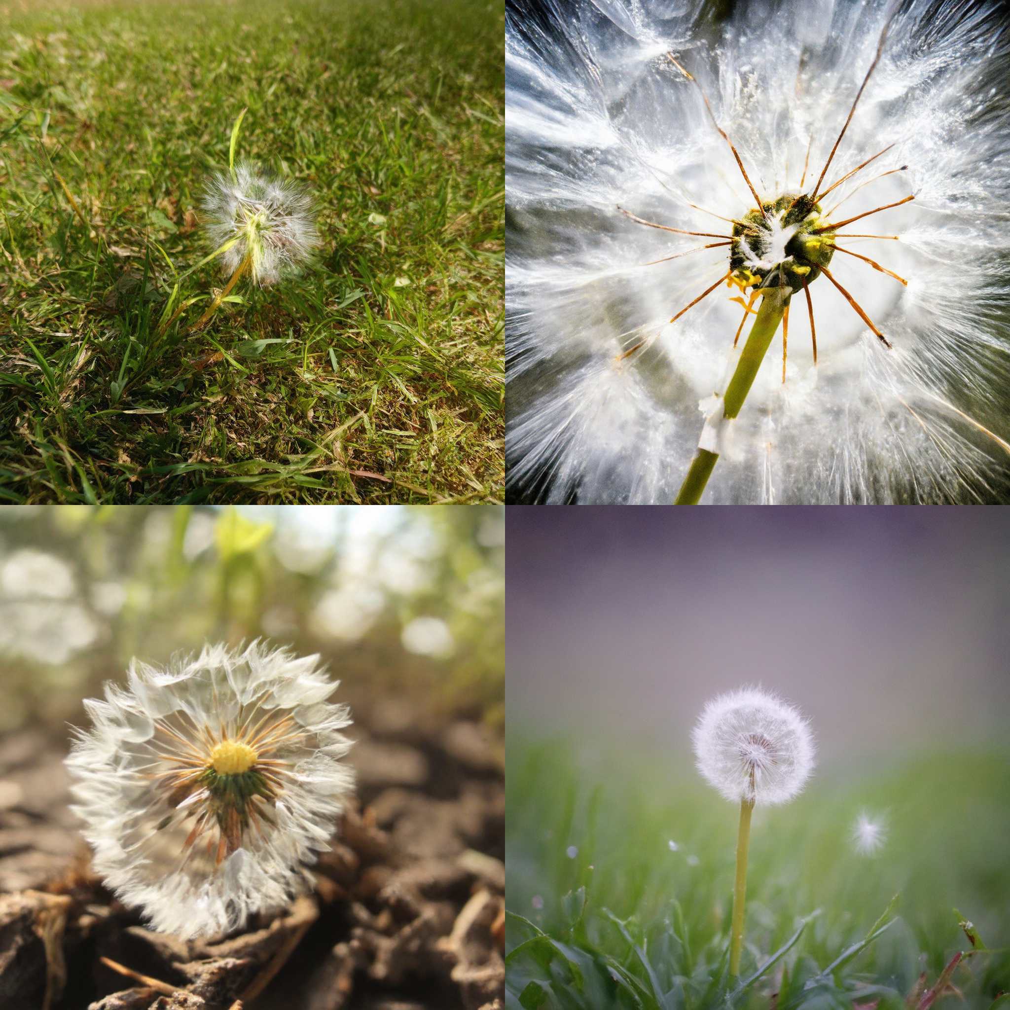 A budding dandelion